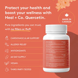 Heal + Co. Quercetin 500mg 120 Vegetarian Capsules