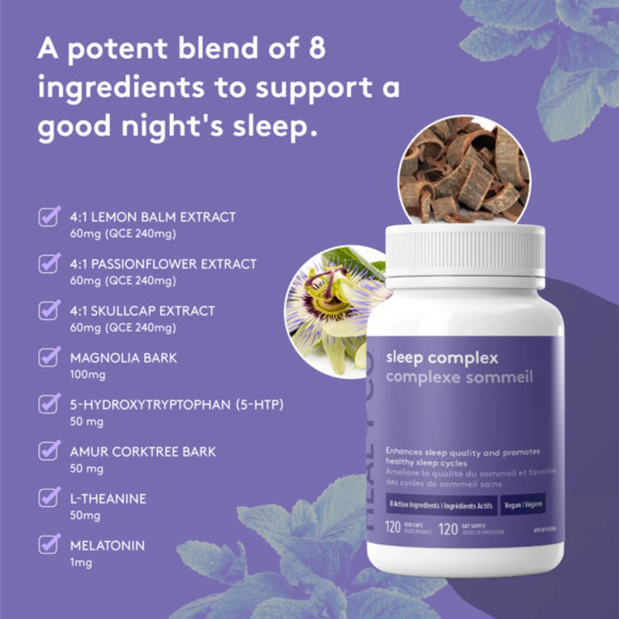 Heal + Co. Sleep Complex 120 Vegetarian Capsules