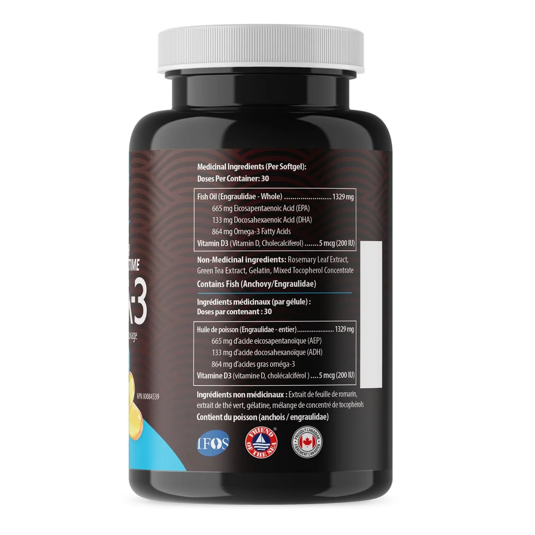 AquaOmega Omega - 3 5X Ultimate Strength EPA 3456mg 240 Softgels - Nature's Source Inc