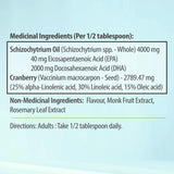 AquaOmega Omega-3 DHA Algae Oil 2000mg Grape 225ml
