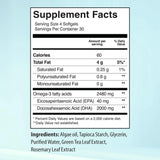 AquaOmega Omega - 3 DHA Algae Oil 2480mg 240 Softgels - Nature's Source Inc