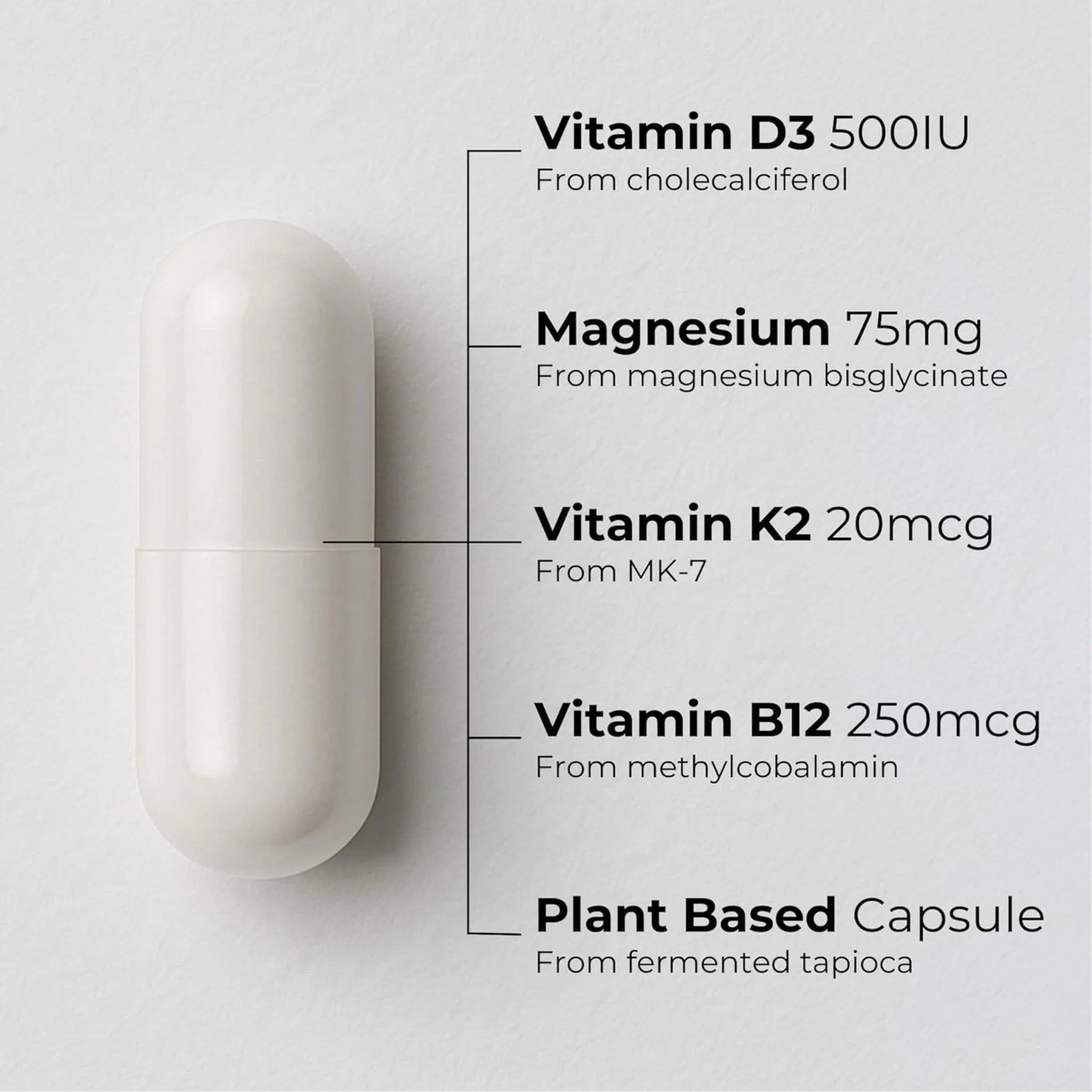 ITL Health Vitamin D Plus 60 Vegan Capsules