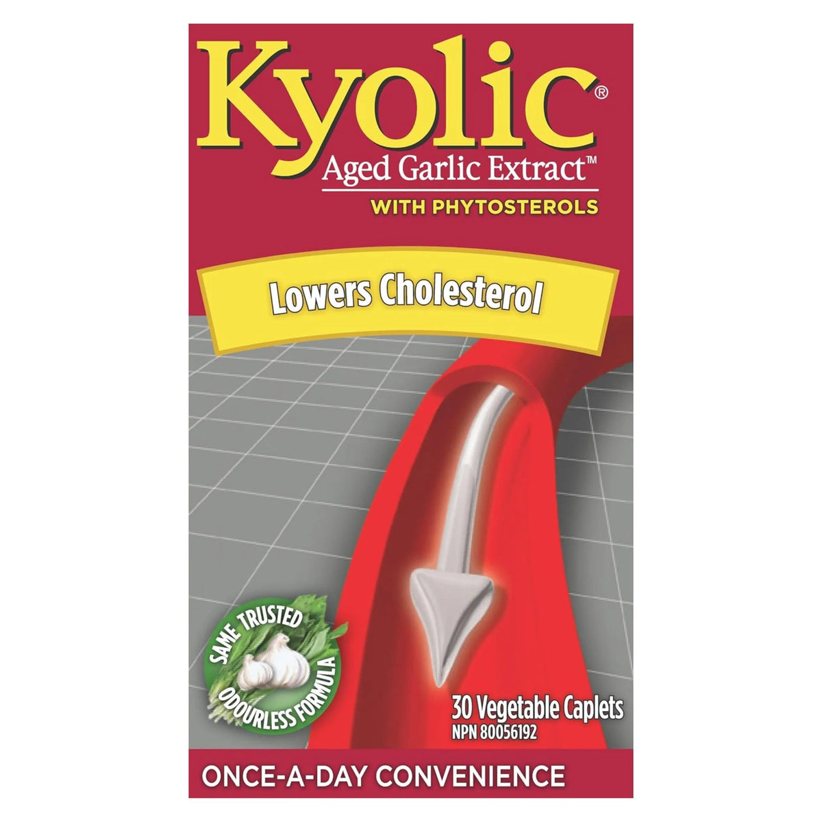 Kyolic Aged Garlic Extract with Phytosterols 30 Vegan Capsules