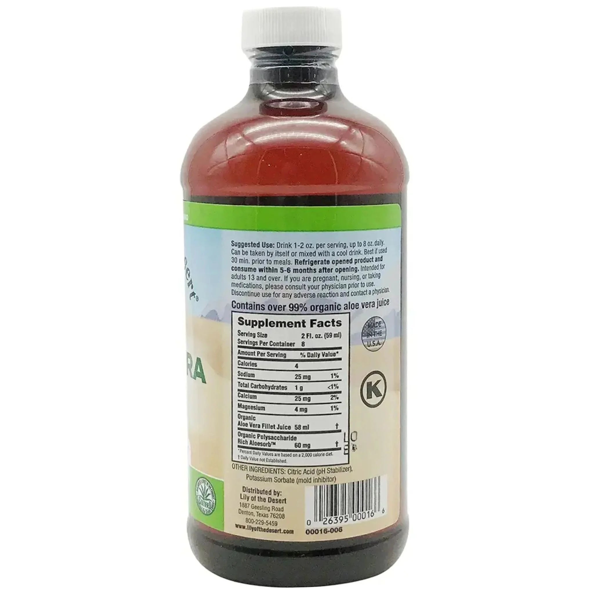 Lily of the Desert Aloe Vera Juice Plastic 473ml
