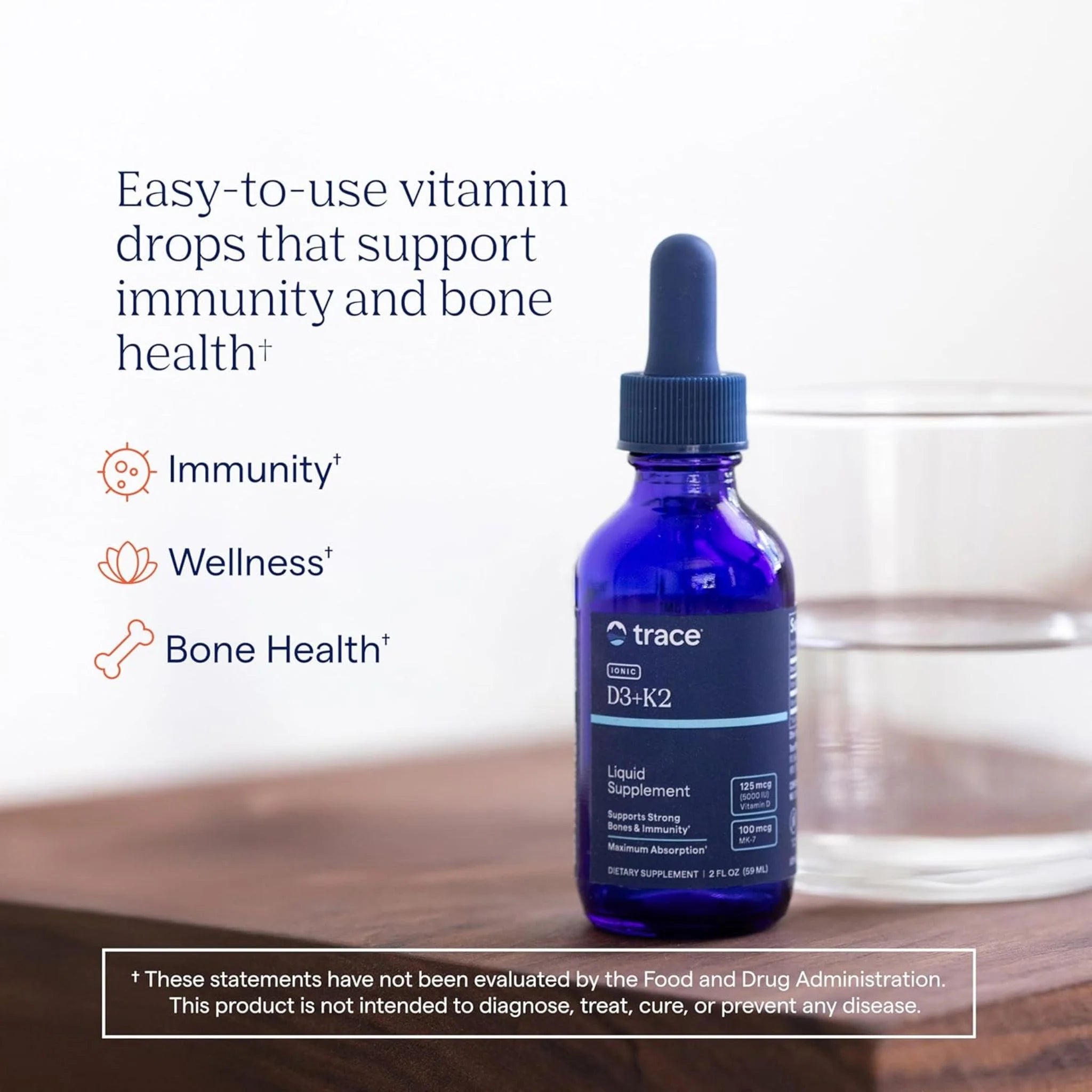 Trace Min Research Ionic D3 + K2 59ml