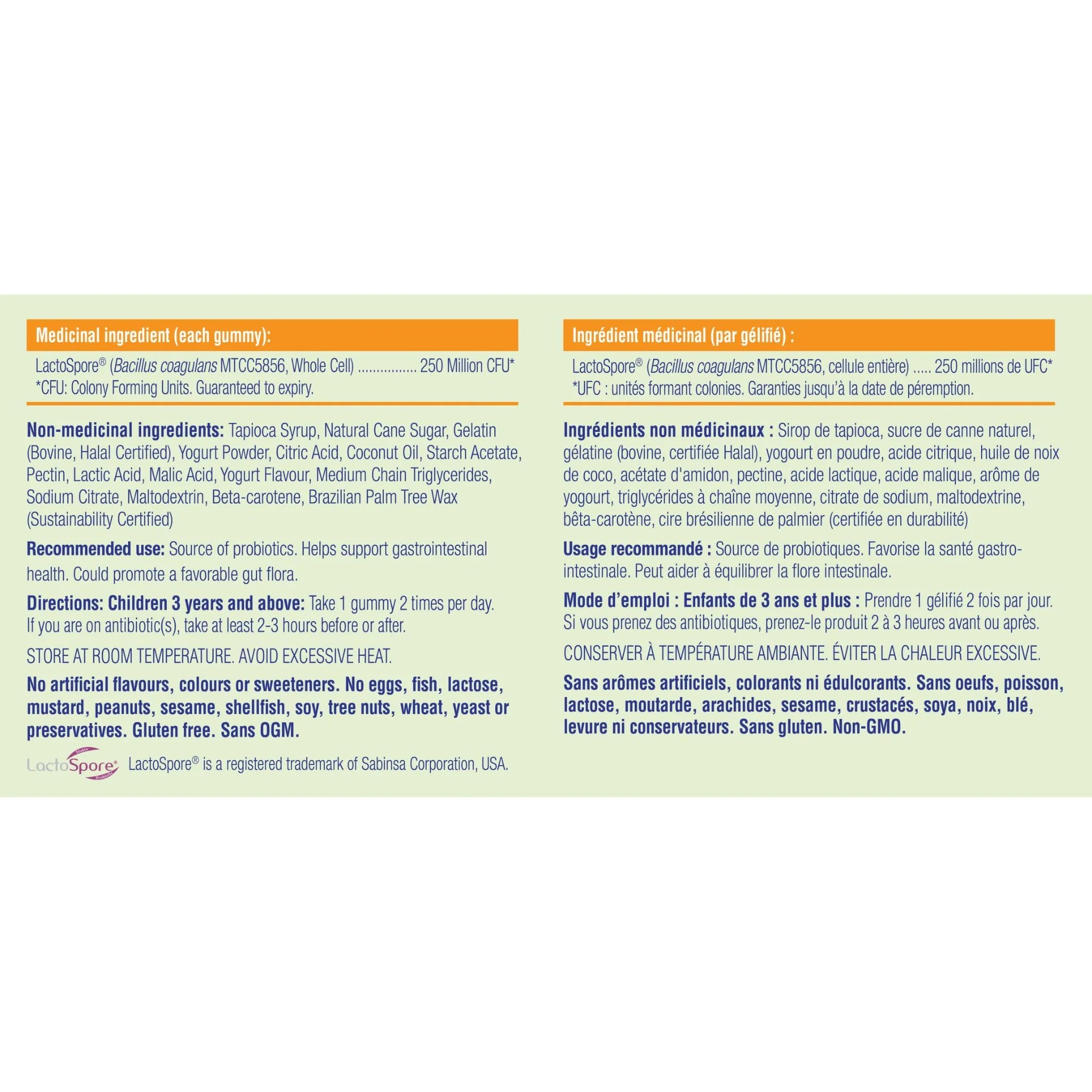 Allkidz Naturals Probiotic Gummies 80 Gummies