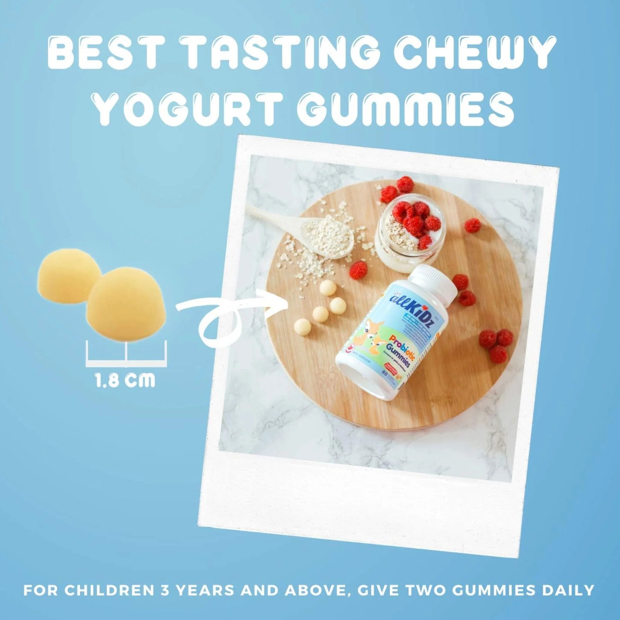 Allkidz Naturals Probiotic Gummies 80 Gummies