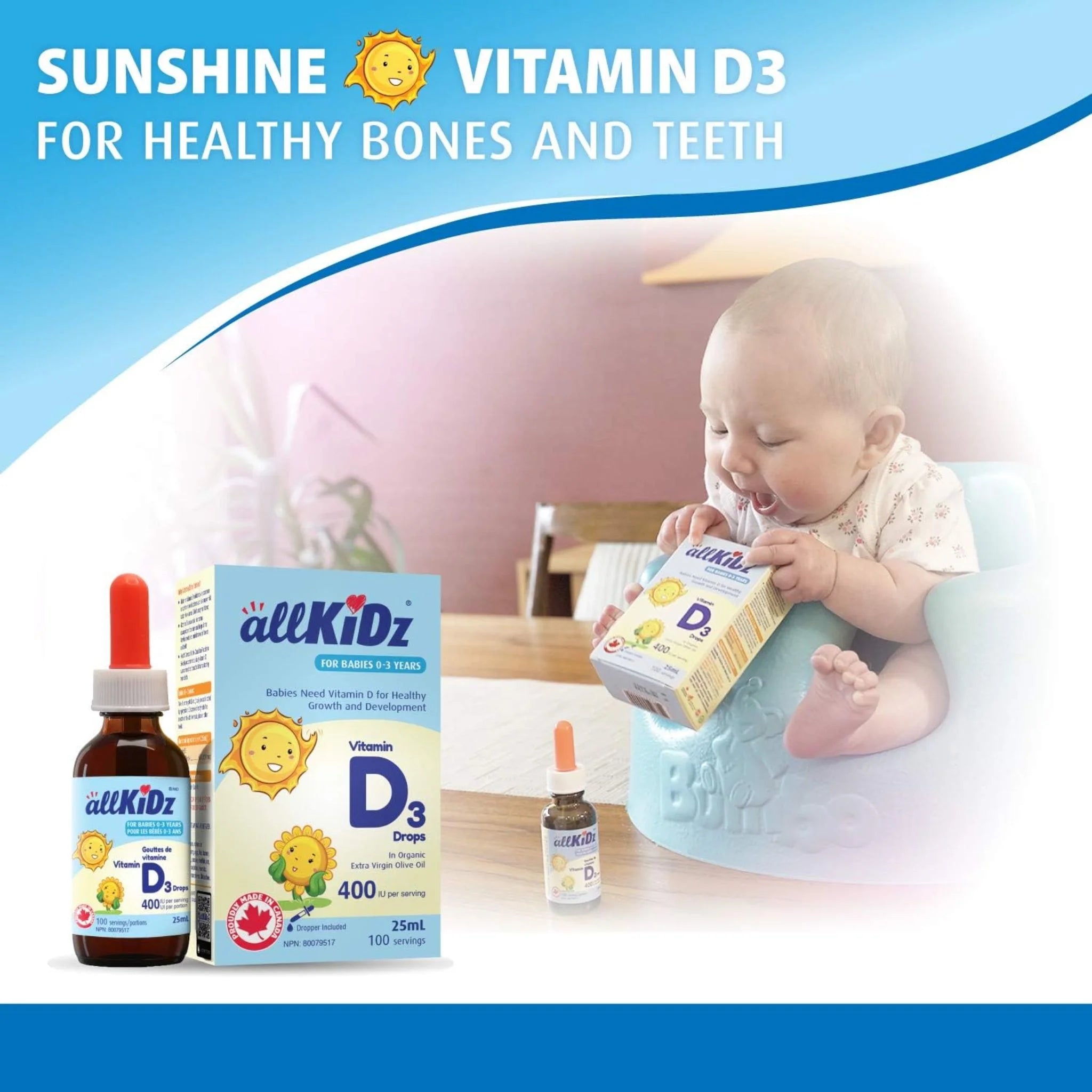 Allkidz Naturals Vitamin D3 25ml