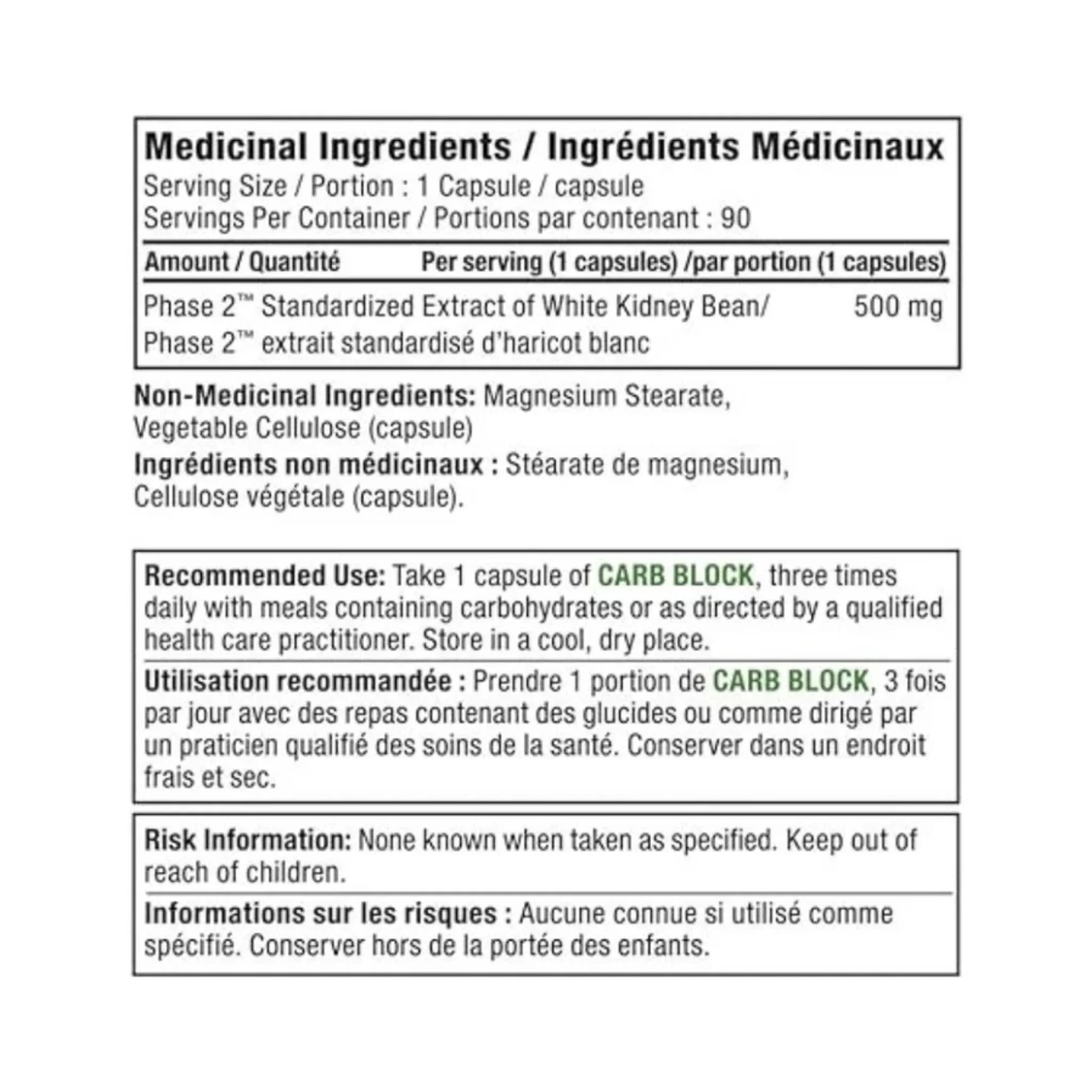 Alora Naturals Carb Block With Phase 2 90 Vegetarian Capsules