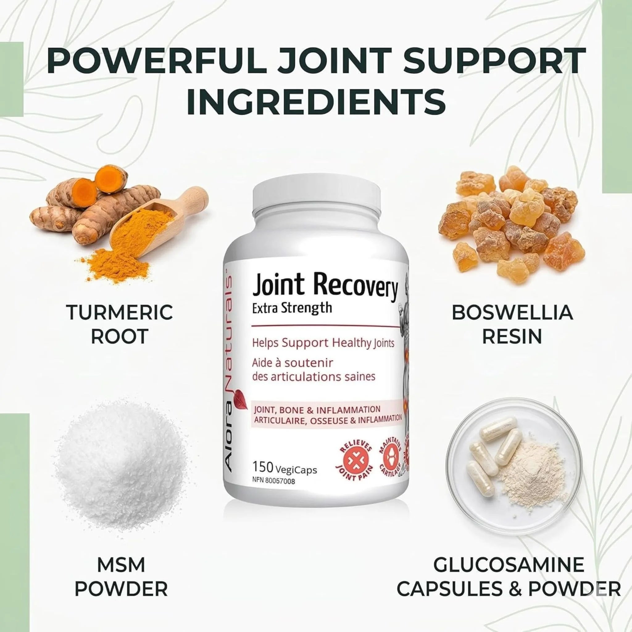 Alora Naturals Joint Recovery 150 Vegetarian Capsules