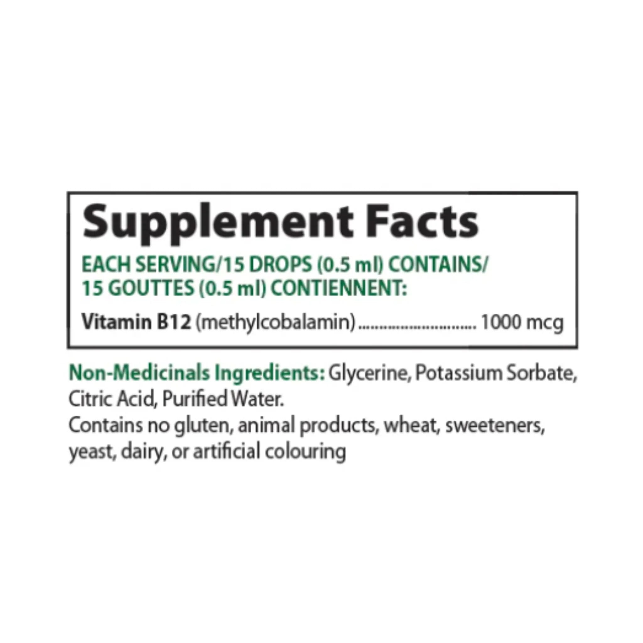 Alora Naturals Liquid Vitamin B12 50ml - Nature's Source Inc