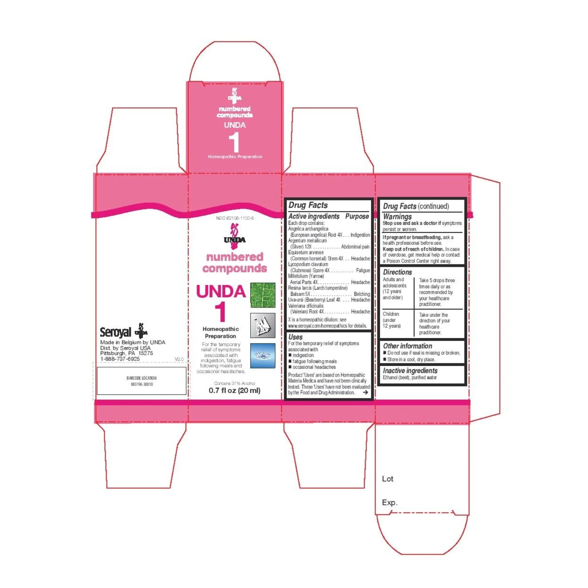 UNDA 1 20ml - Nature's Source Inc