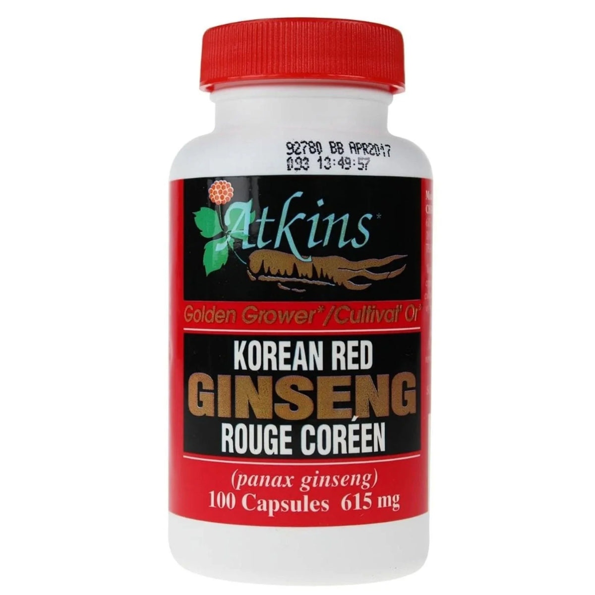Atkins Ginseng Korean Red Ginseng 100 Capsules