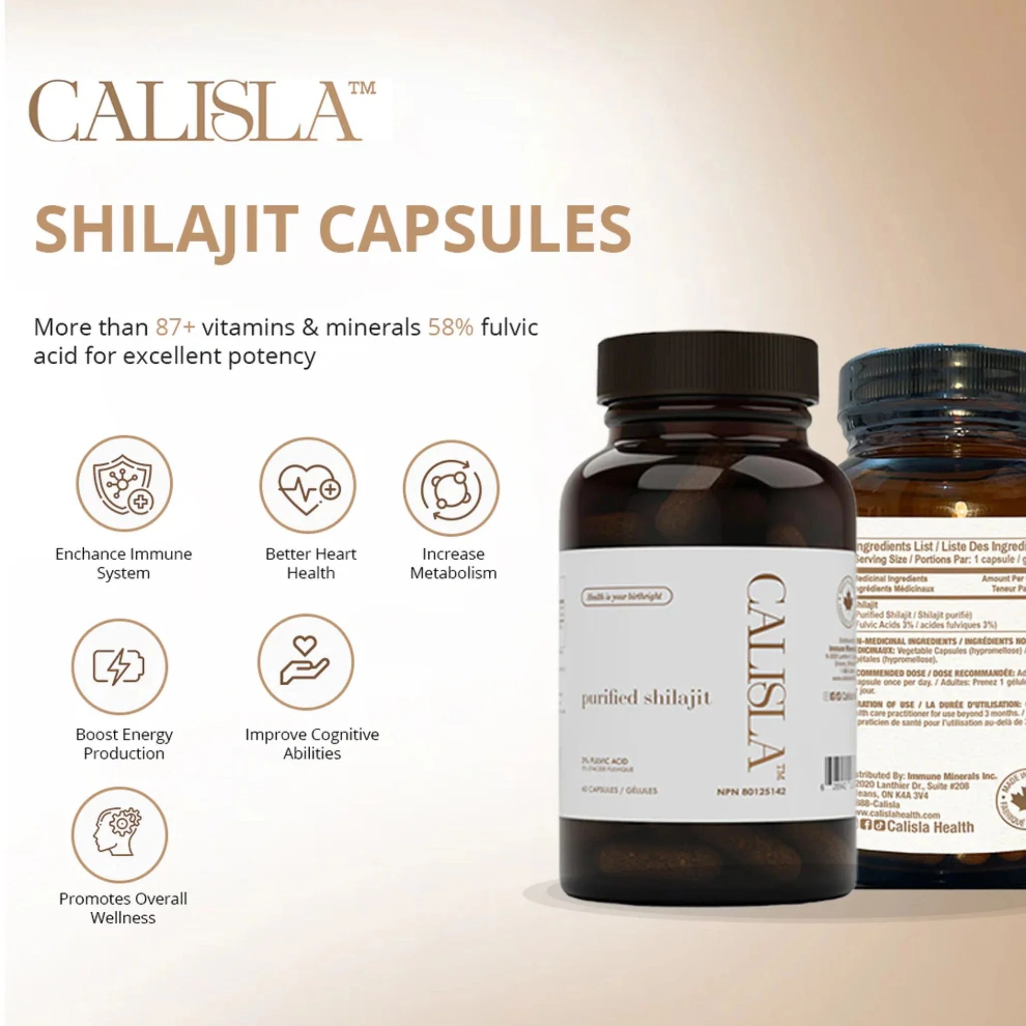 Calisla Shilajit 60 Capsules