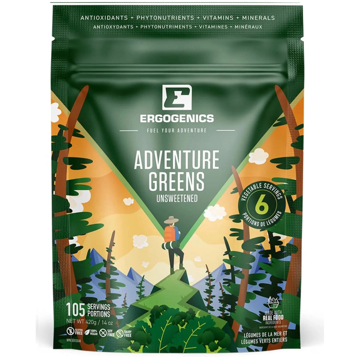 Ergogenics Nutrition Adventure Greens 420g