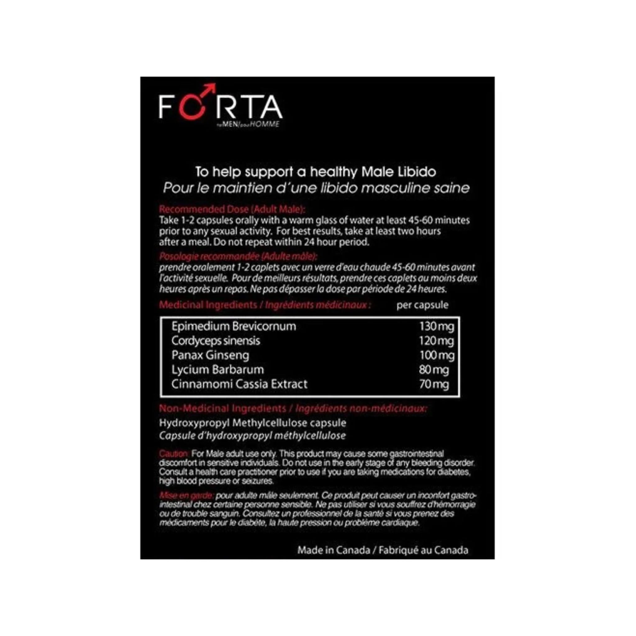 Forta Forta for Men 500mg 10 Capsules