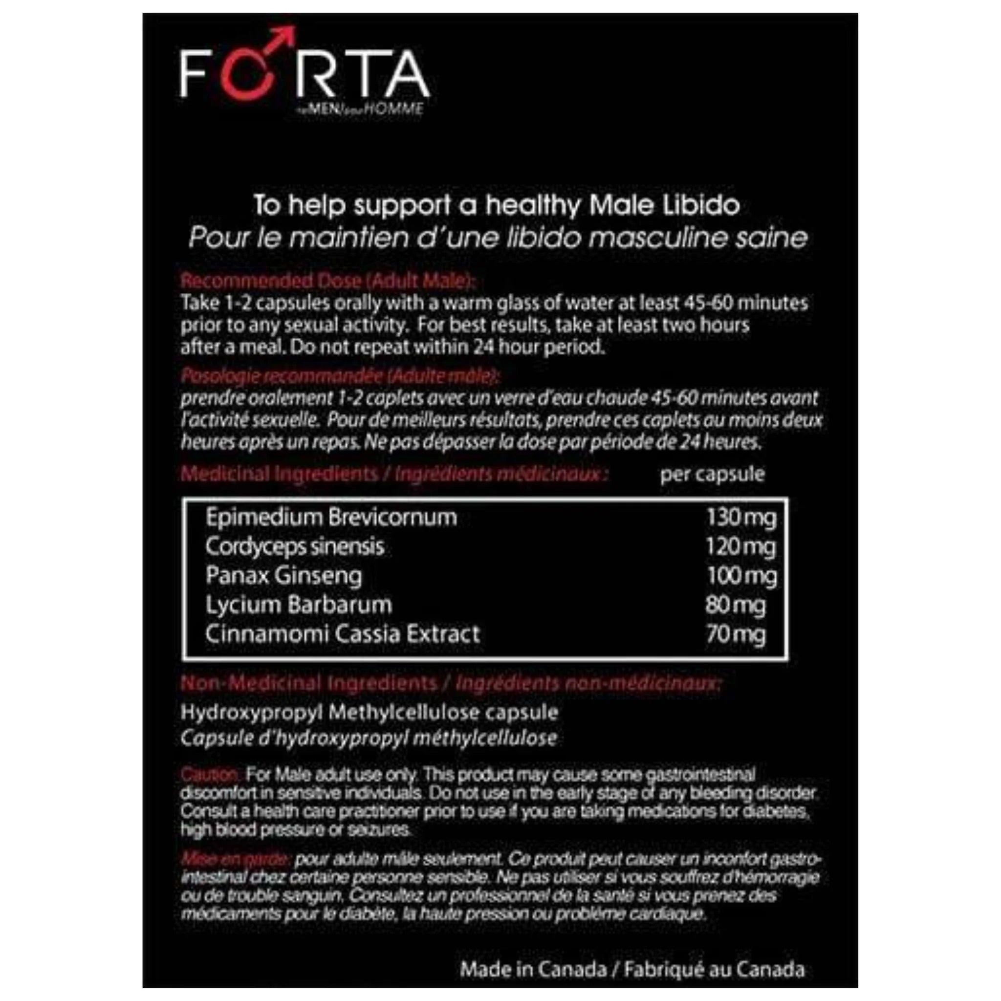 Forta Forta for Men 500mg 2 Capsules