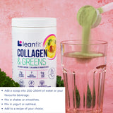 LeanFit Collagen & Greens Tropical Mango 257g