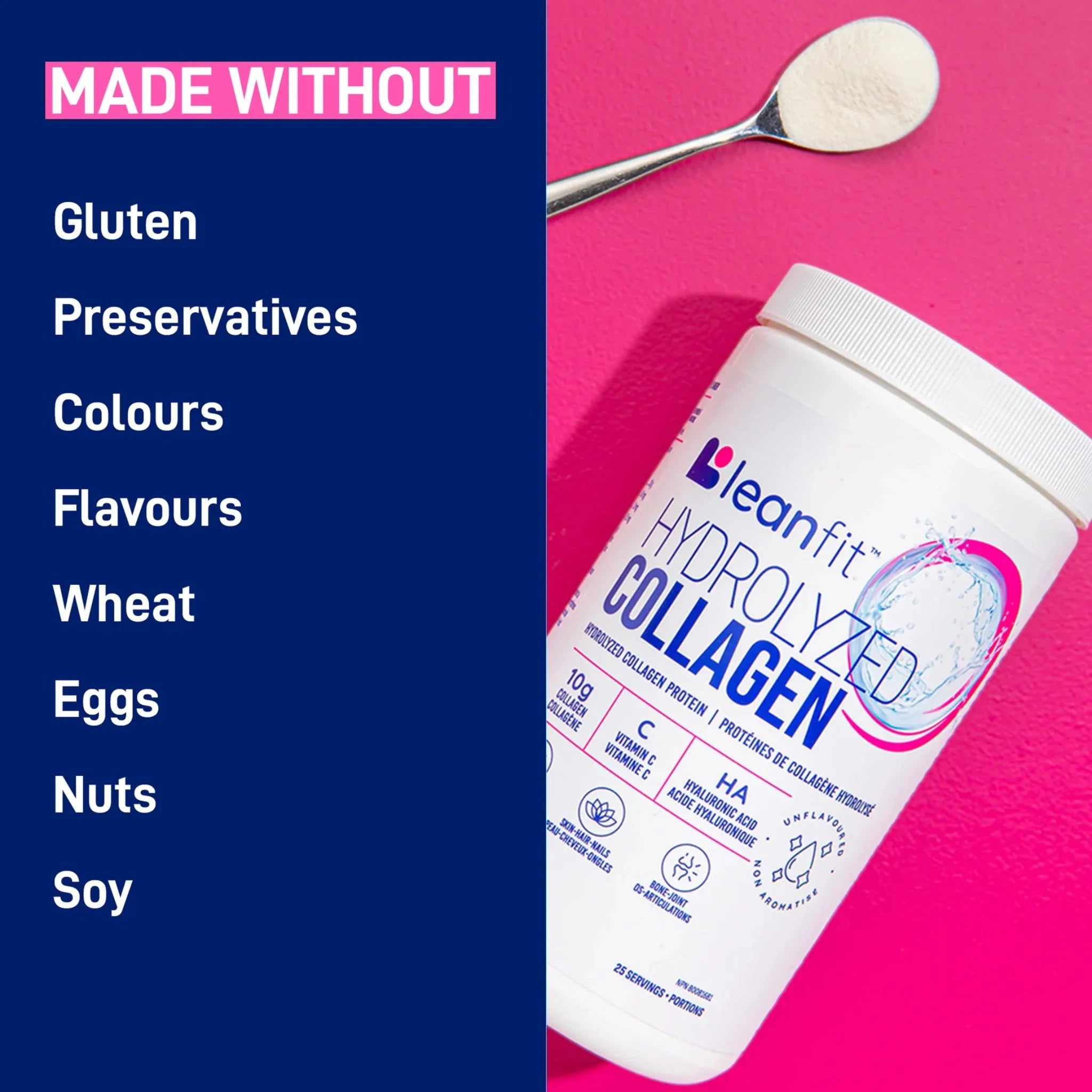 LeanFit Hydrolyzed Collagen Unflavoured 253g