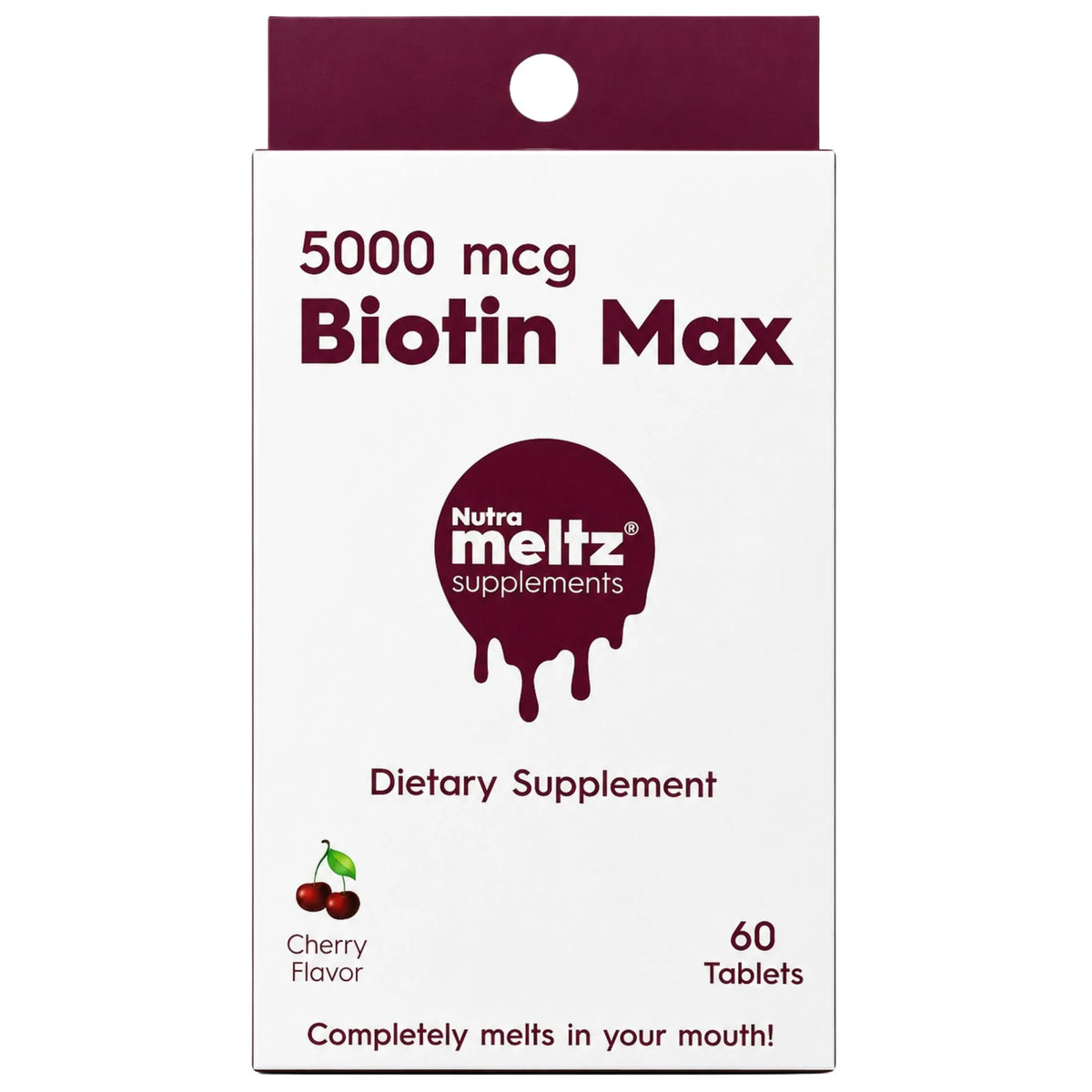 Nutrameltz Biotin Max 5000mcg 60 Tablets