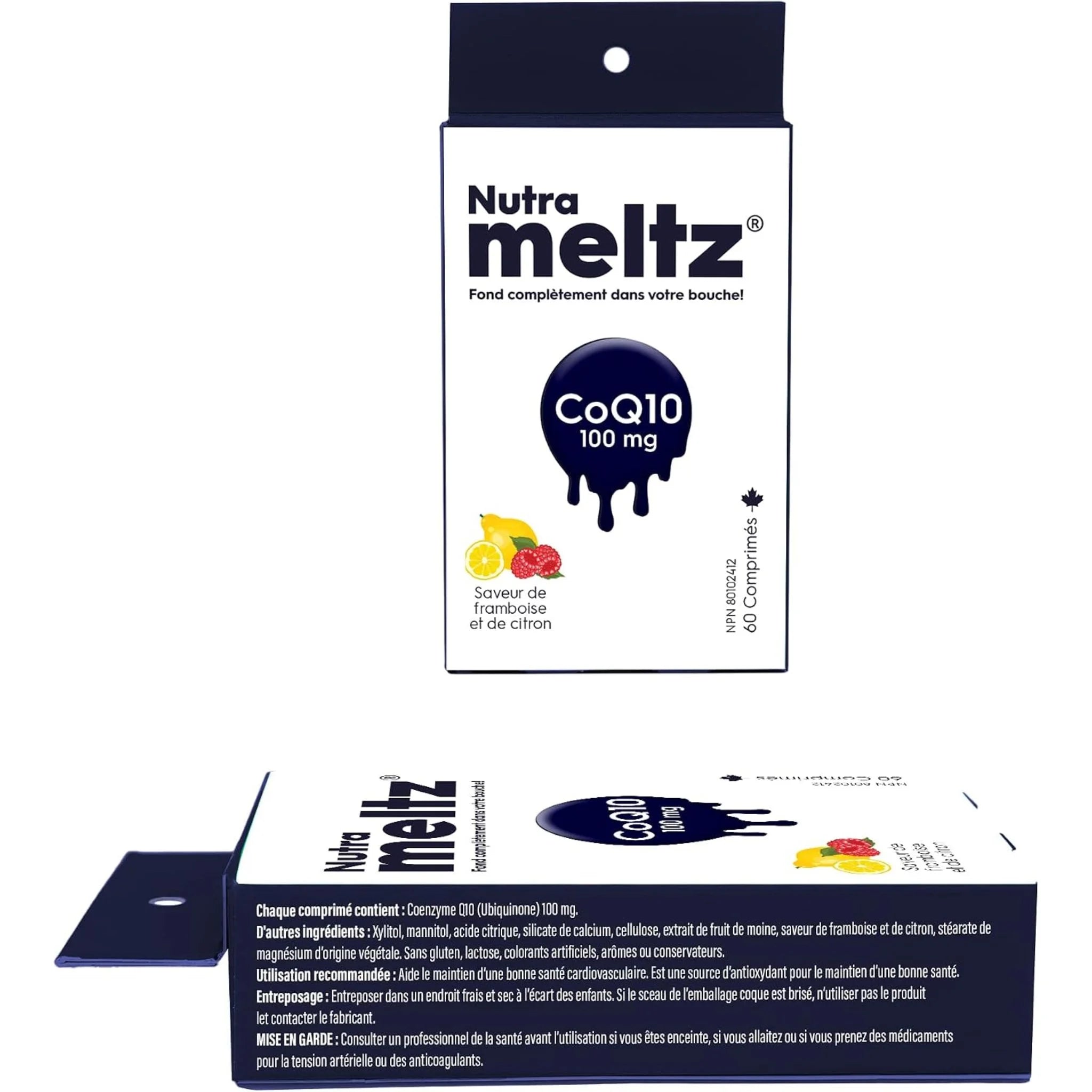 Nutrameltz CoQ10, 100mg 60 Tablets