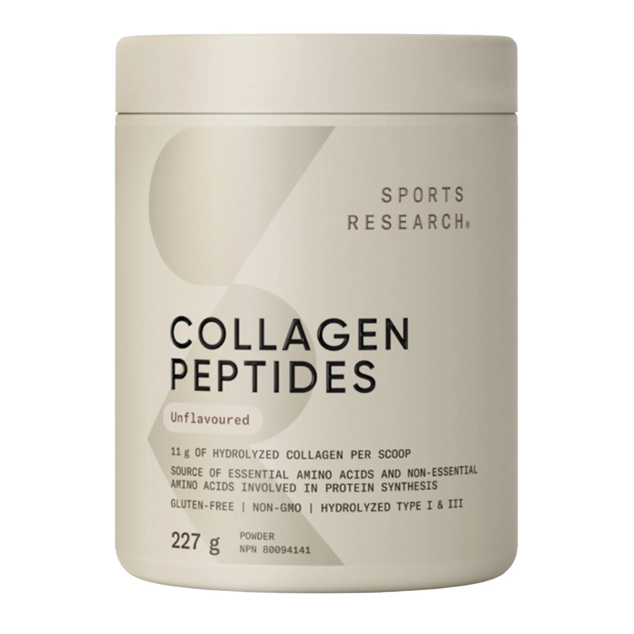 Sports Research Collagen Peptides Unflavoured 227g - Nature's Source Inc
