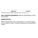 Sports Research Collagen Peptides Vanilla Bean 420g