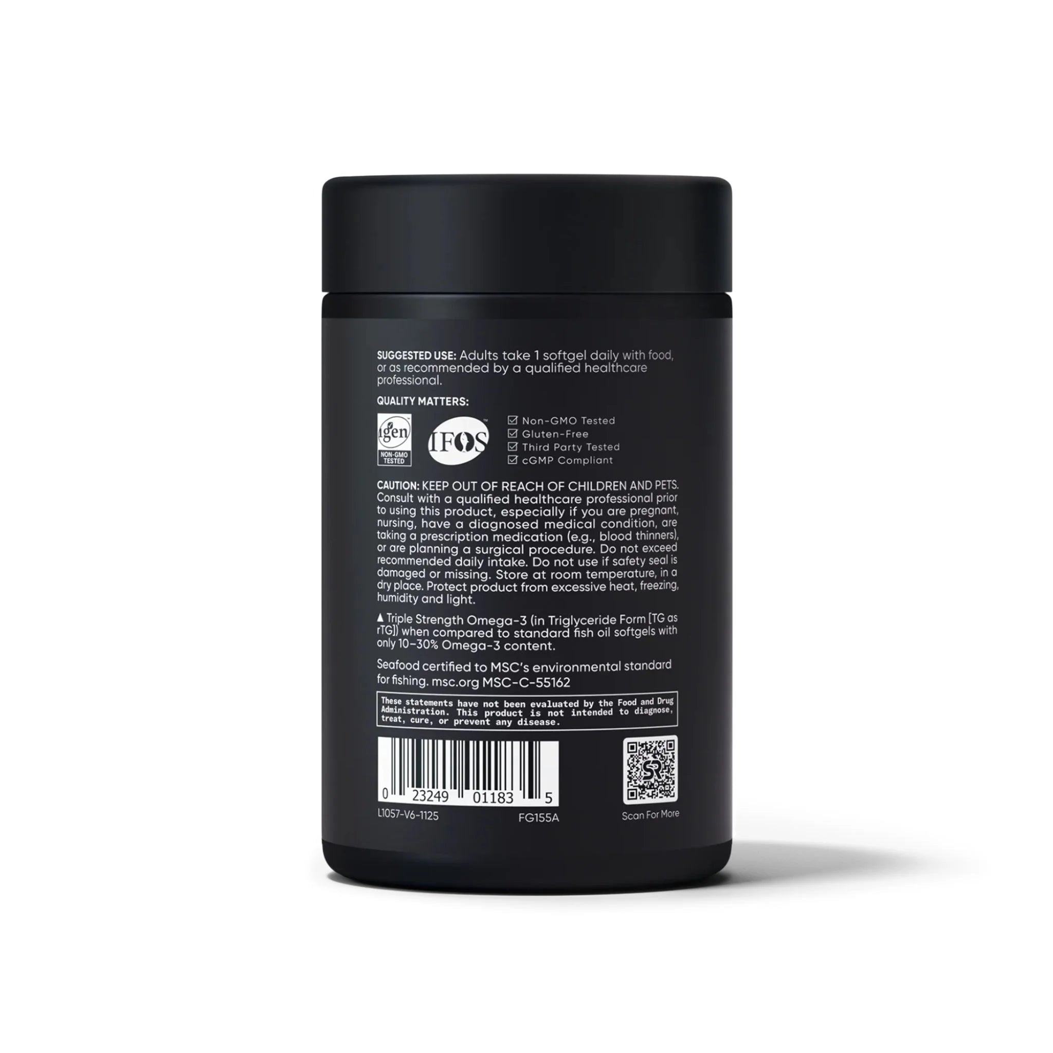 Sports Research Omega 3 Fish Oil 120 Softgels - Nature's Source Inc