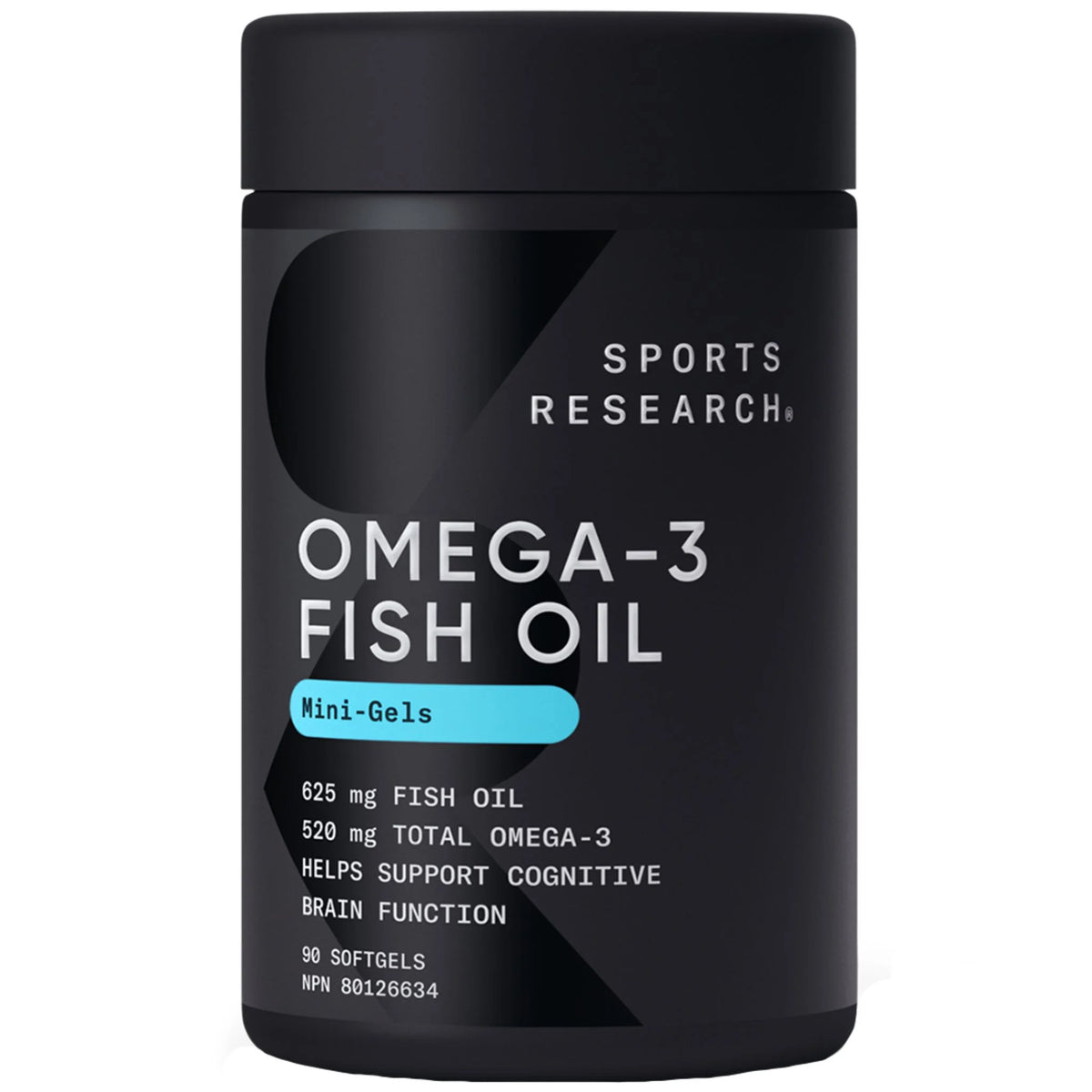 Sports Research Omega 3 Fish Oil Mini Gels 90 Softgels - Nature's Source Inc