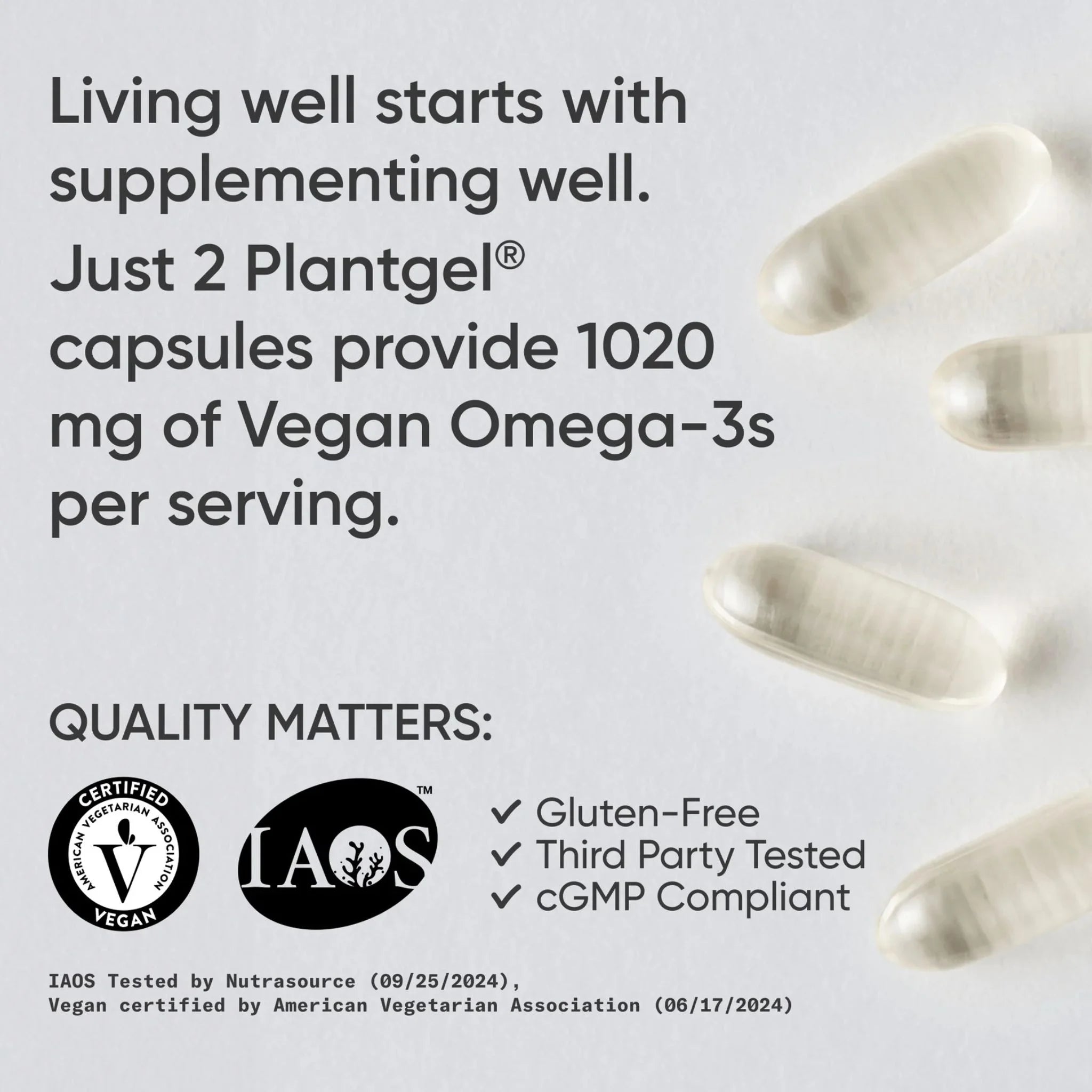 Sports Research Vegan Omega 3 60 Softgels