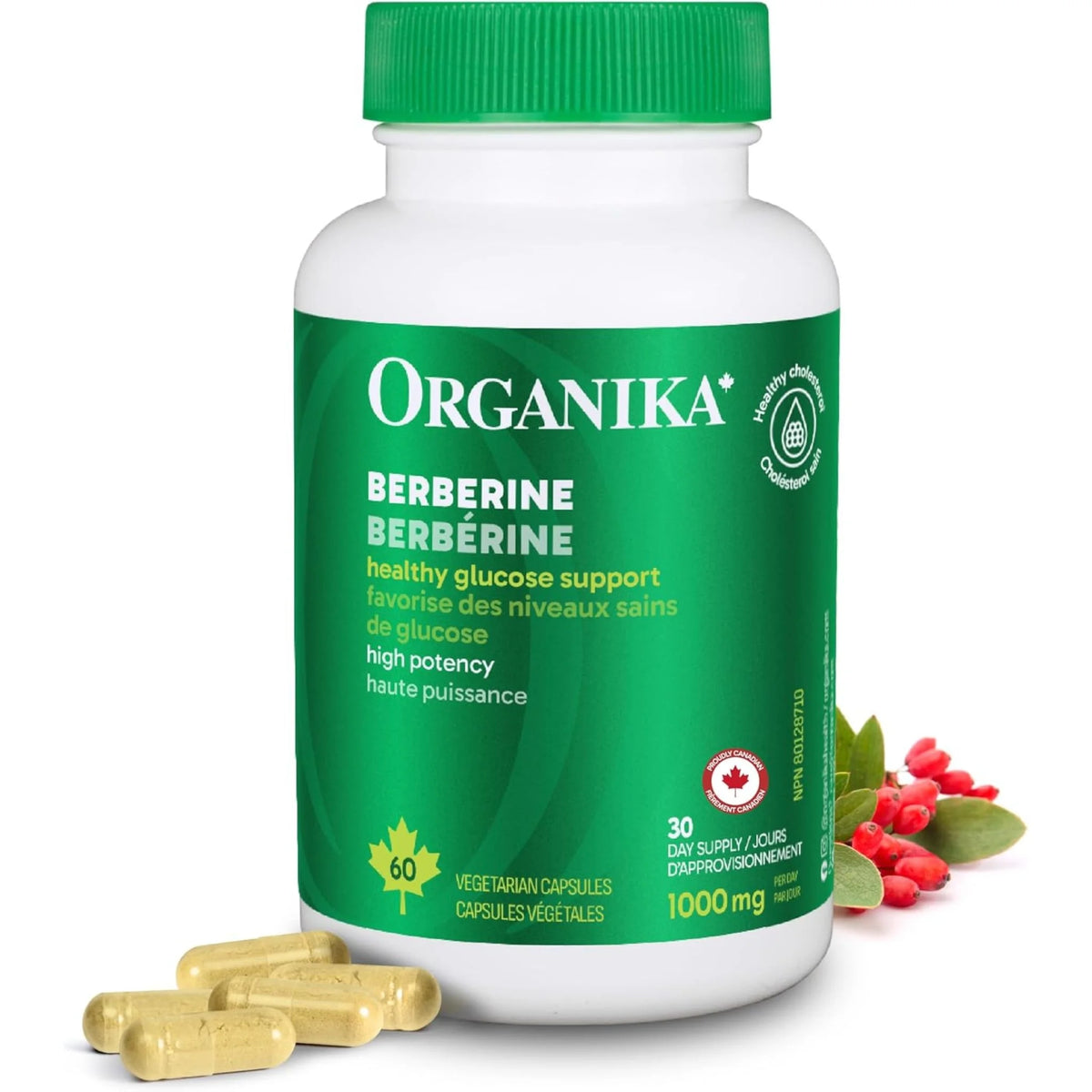 Organika Berberine 60 Vegetarian Capsules