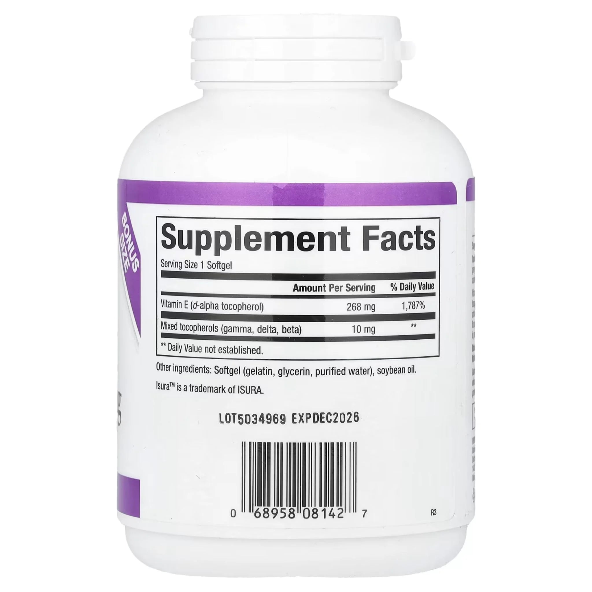 Natural Factors Vitamin E 400IU 240sg
