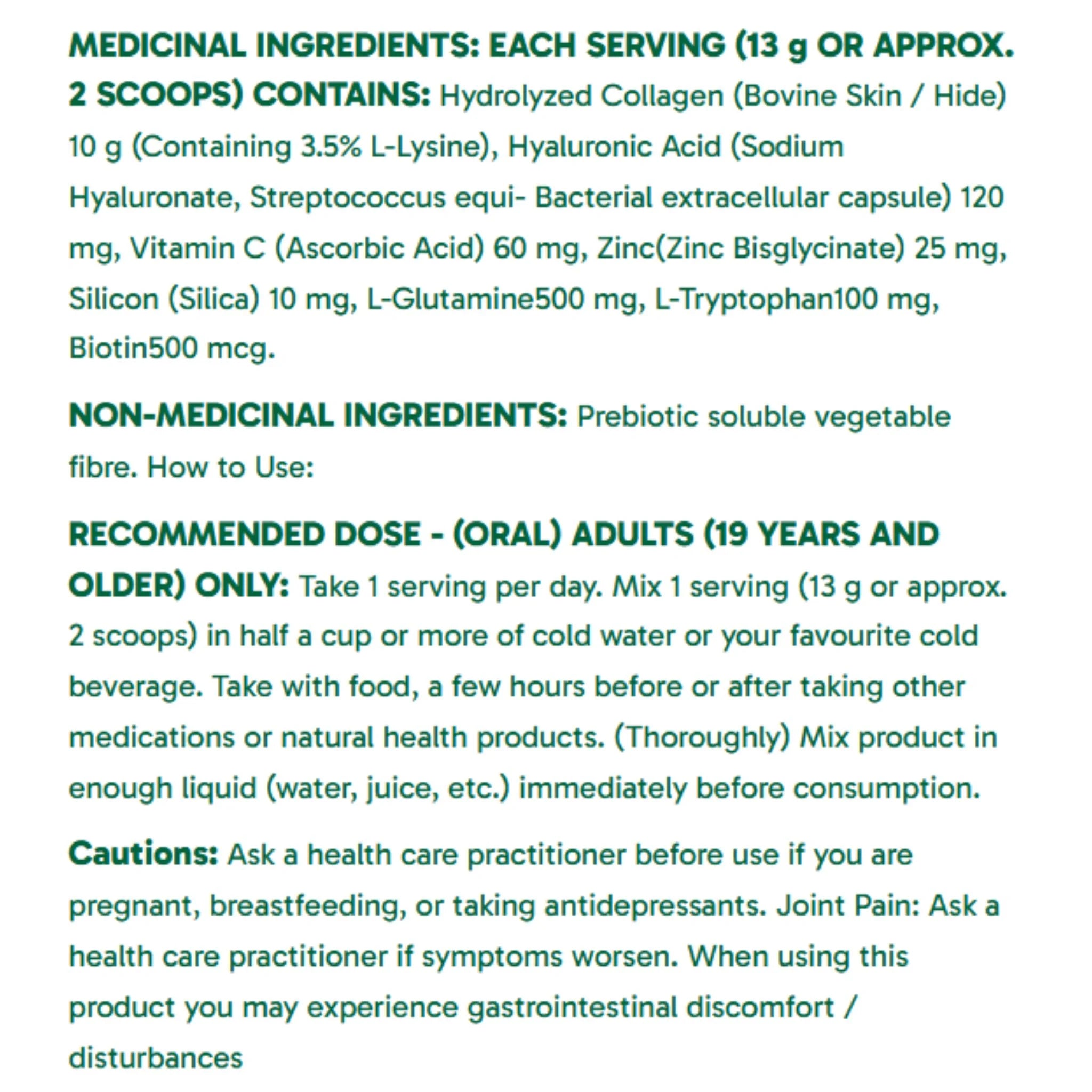 Organika Full Body Enhanced Collagen 600g - Nature's Source Inc