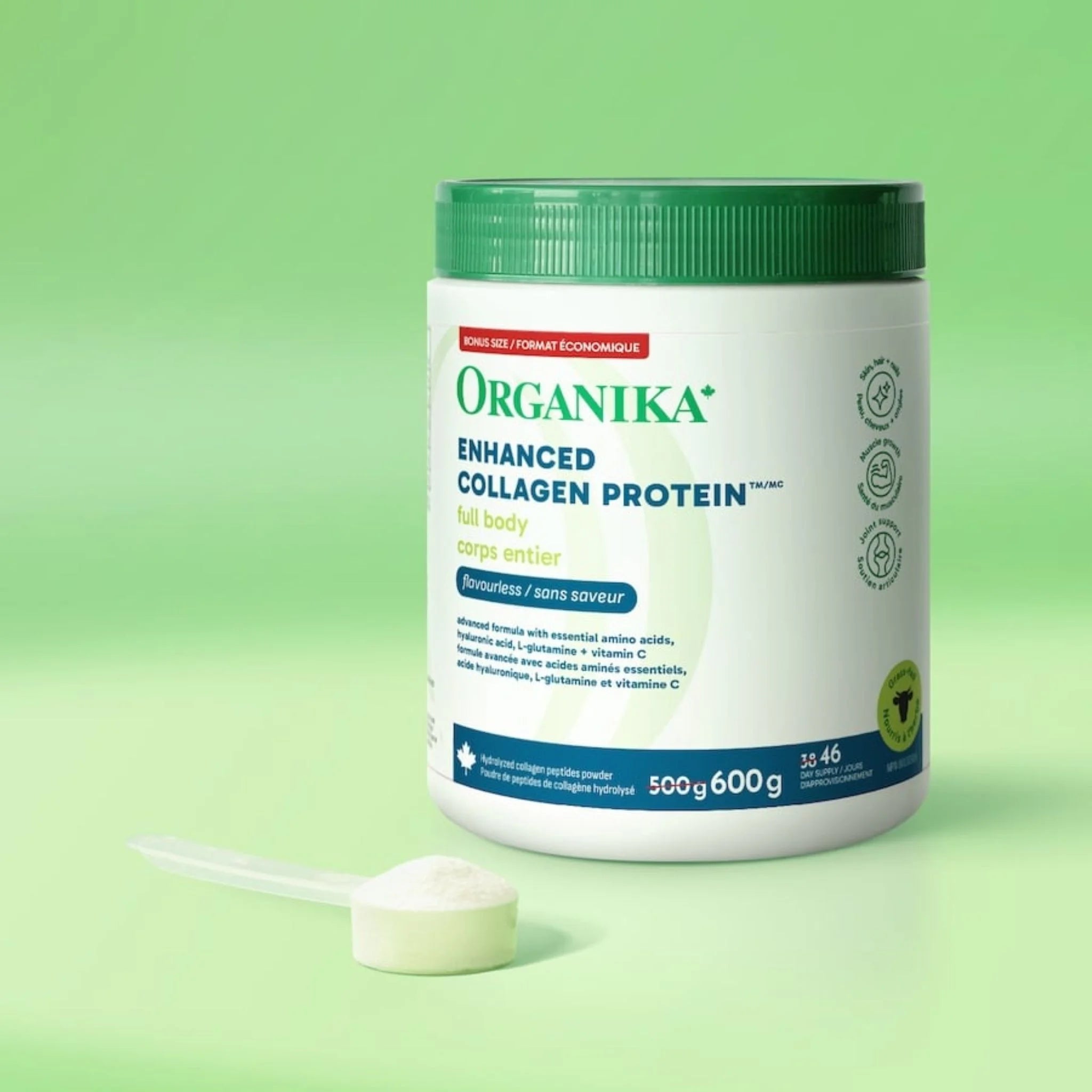 Organika Full Body Enhanced Collagen 600g - Nature's Source Inc