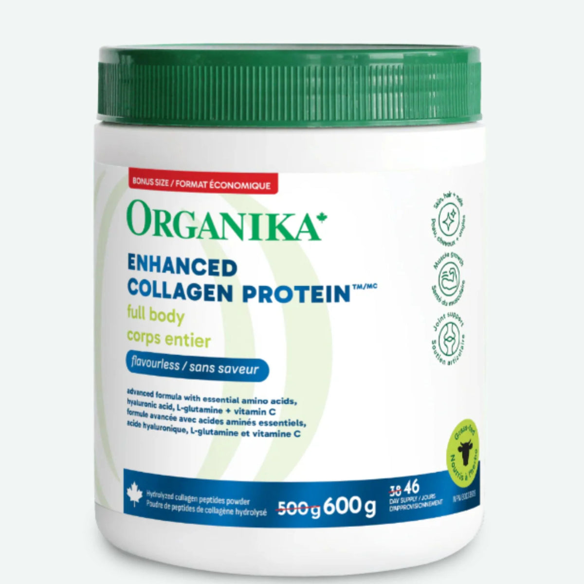 Organika Full Body Enhanced Collagen 600g - Nature's Source Inc