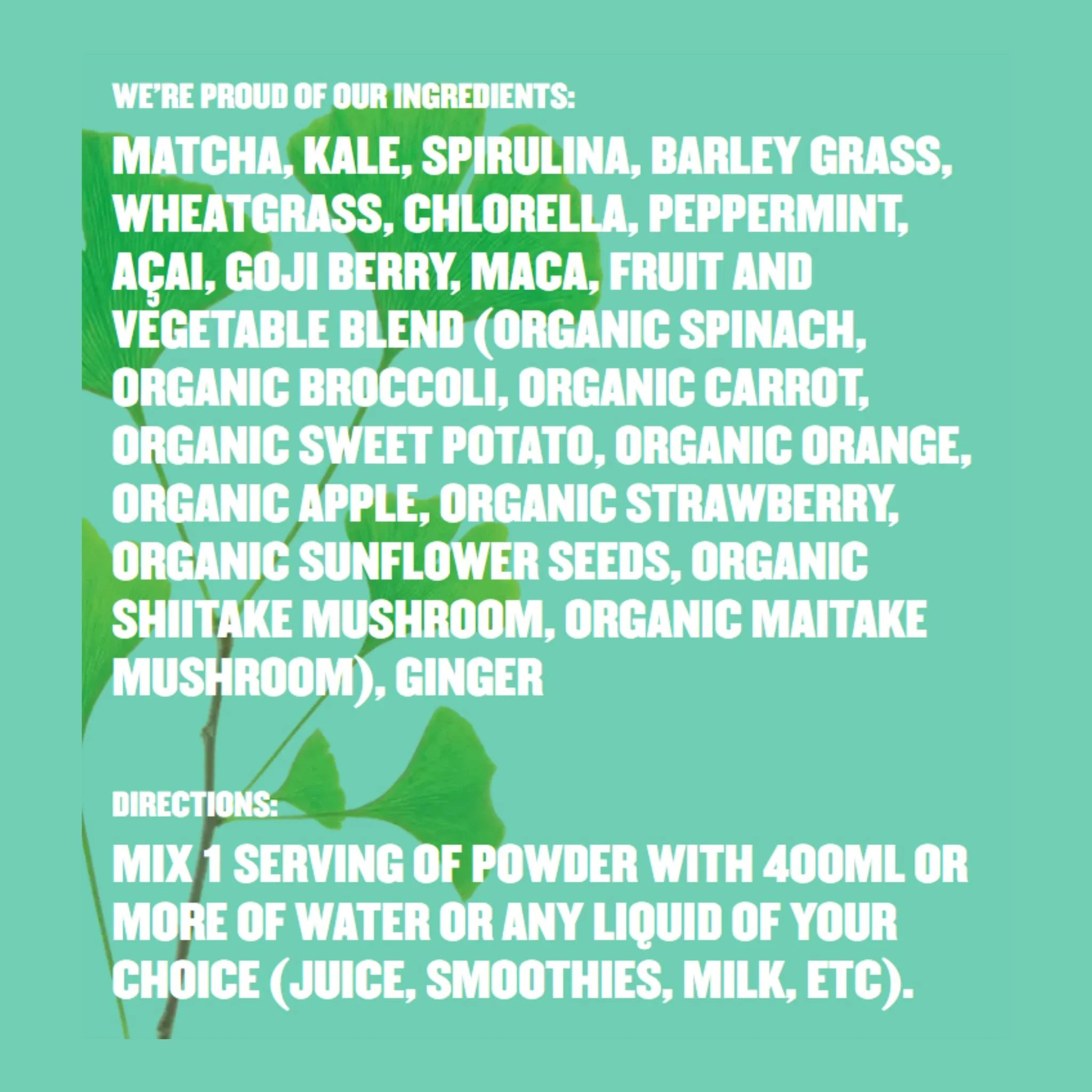 Subi Greens Super Juice Mix Not Flavoured 264g