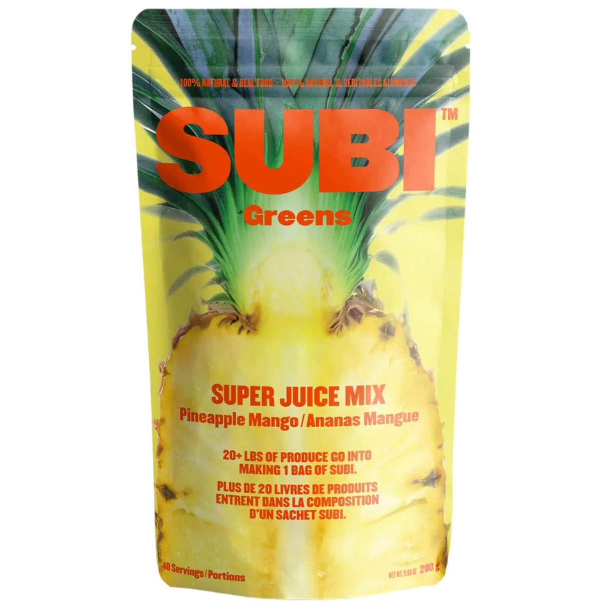 Subi Greens Super Juice Mix Pineapple Mango 280g