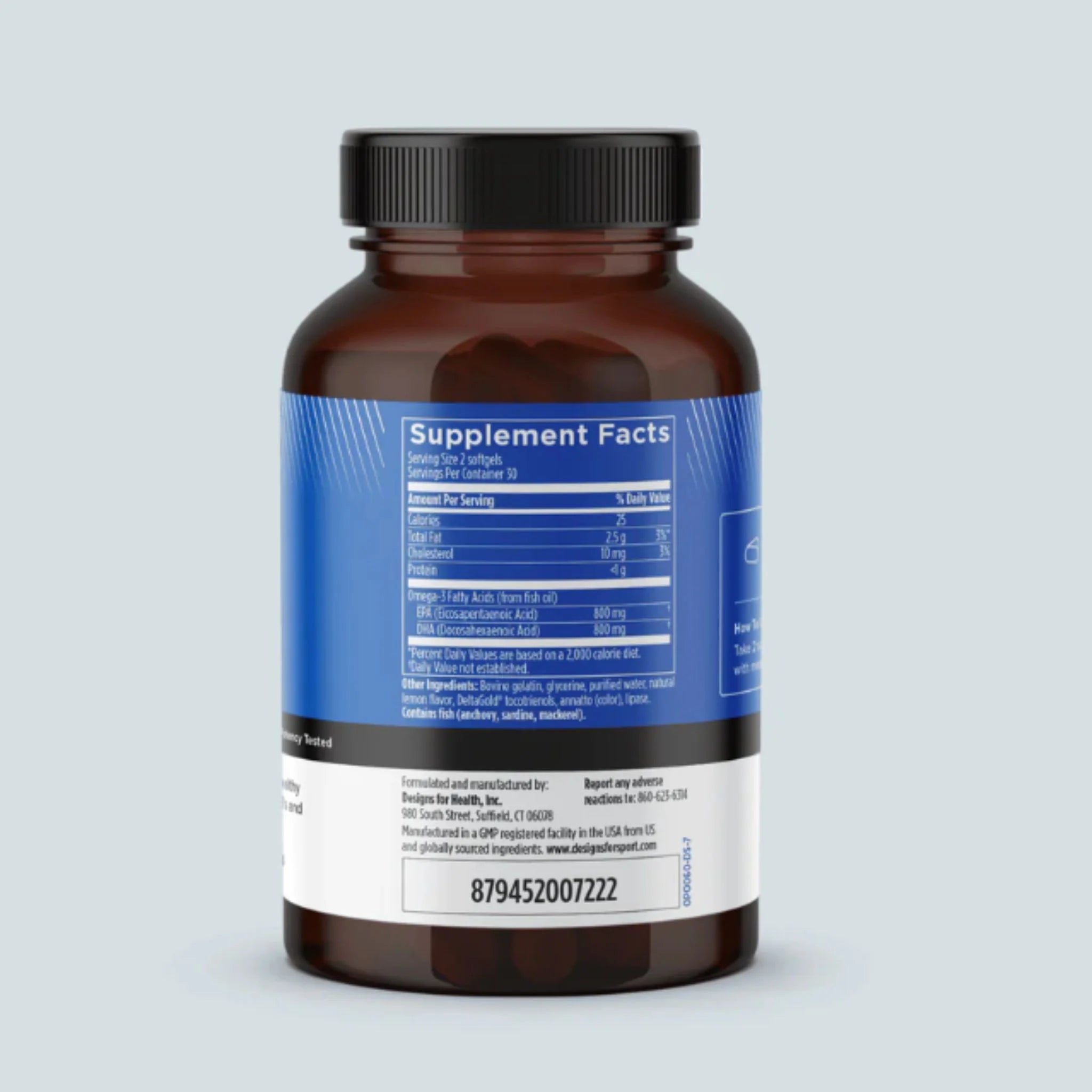 Designs for Sport Omega 3 Hi-Po 60 Softgels - Nature's Source Inc