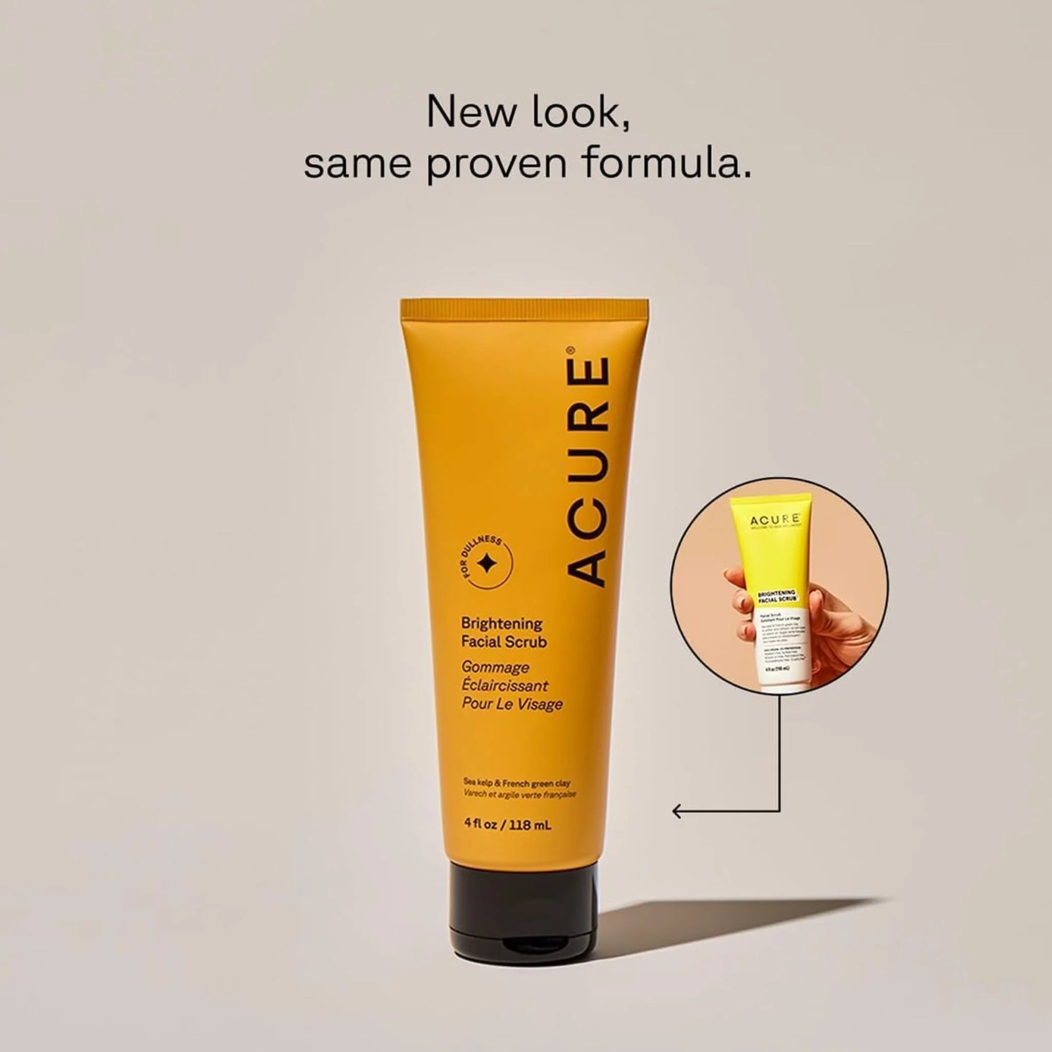 Acure Brightening Facial Scrub 118 ml