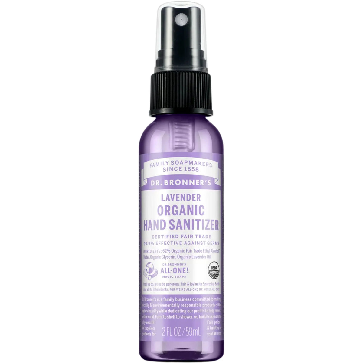 Dr. Bronner's Hand Sanitizer Lavender 59ml