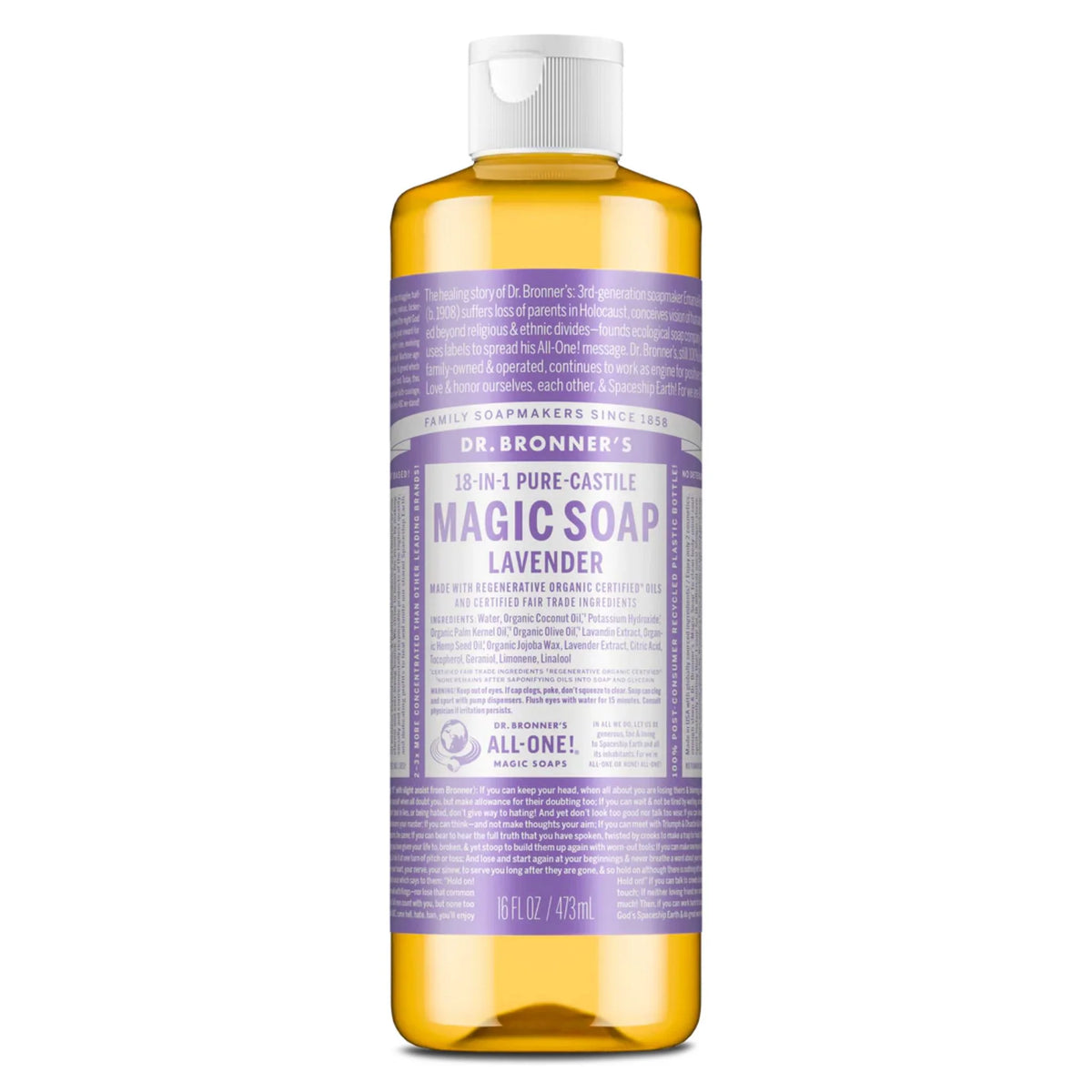 Dr. Bronner's Pure Castile Soap Lavender 473ml