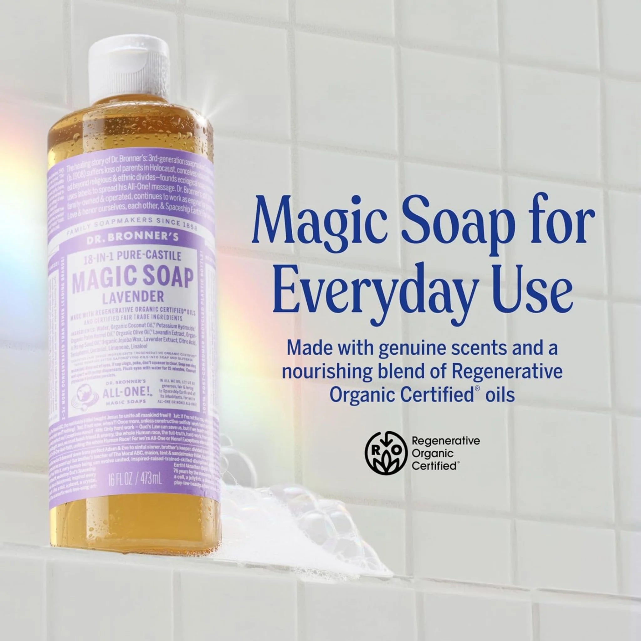 Dr. Bronner's Pure Castile Soap Lavender 473ml