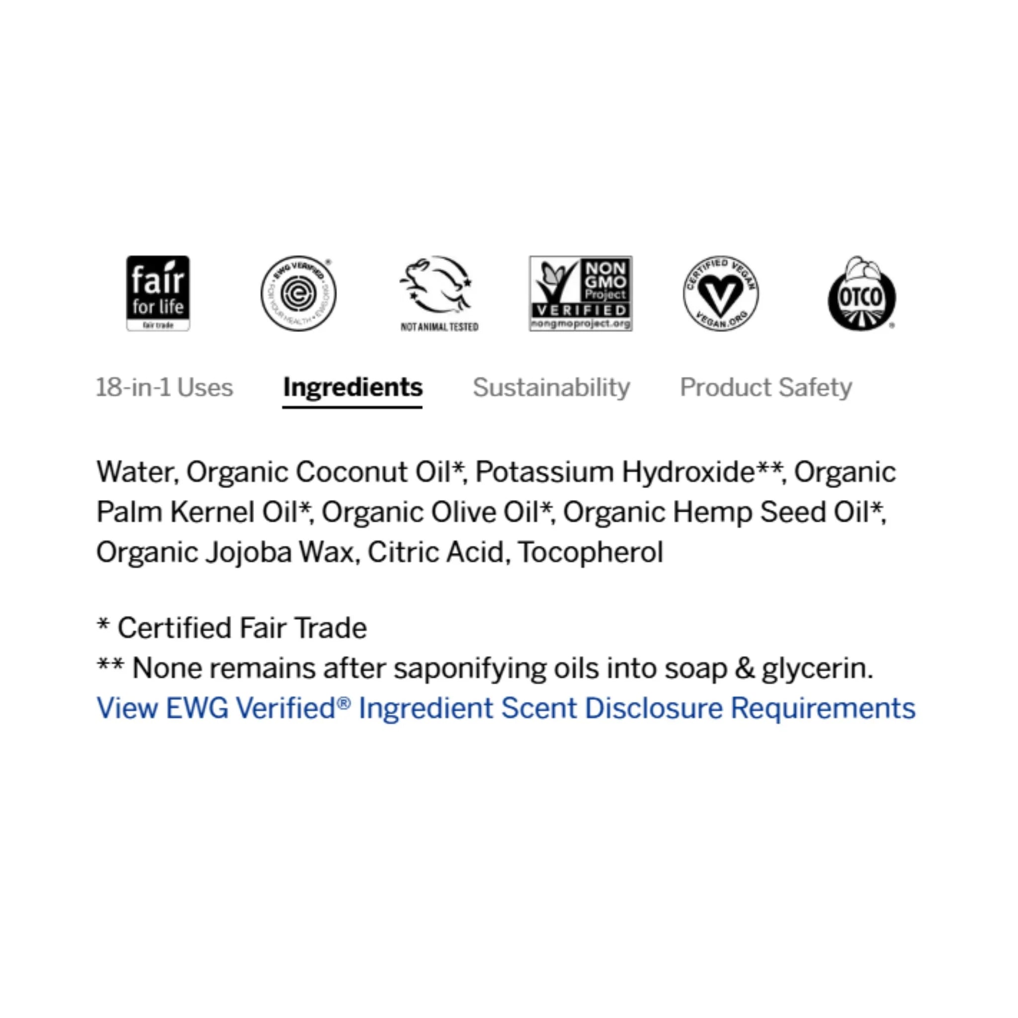 Dr. Bronner's Baby Pure Castile Soap Mild 946ml - Nature's Source Inc