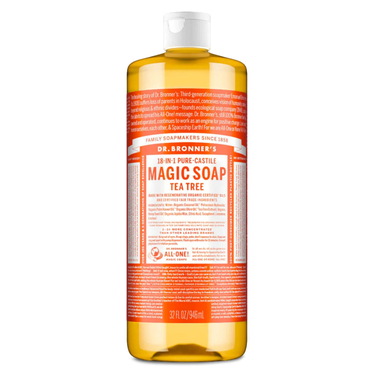 Dr. Bronner's Pure Castile Soap Tea Tree 946 ml