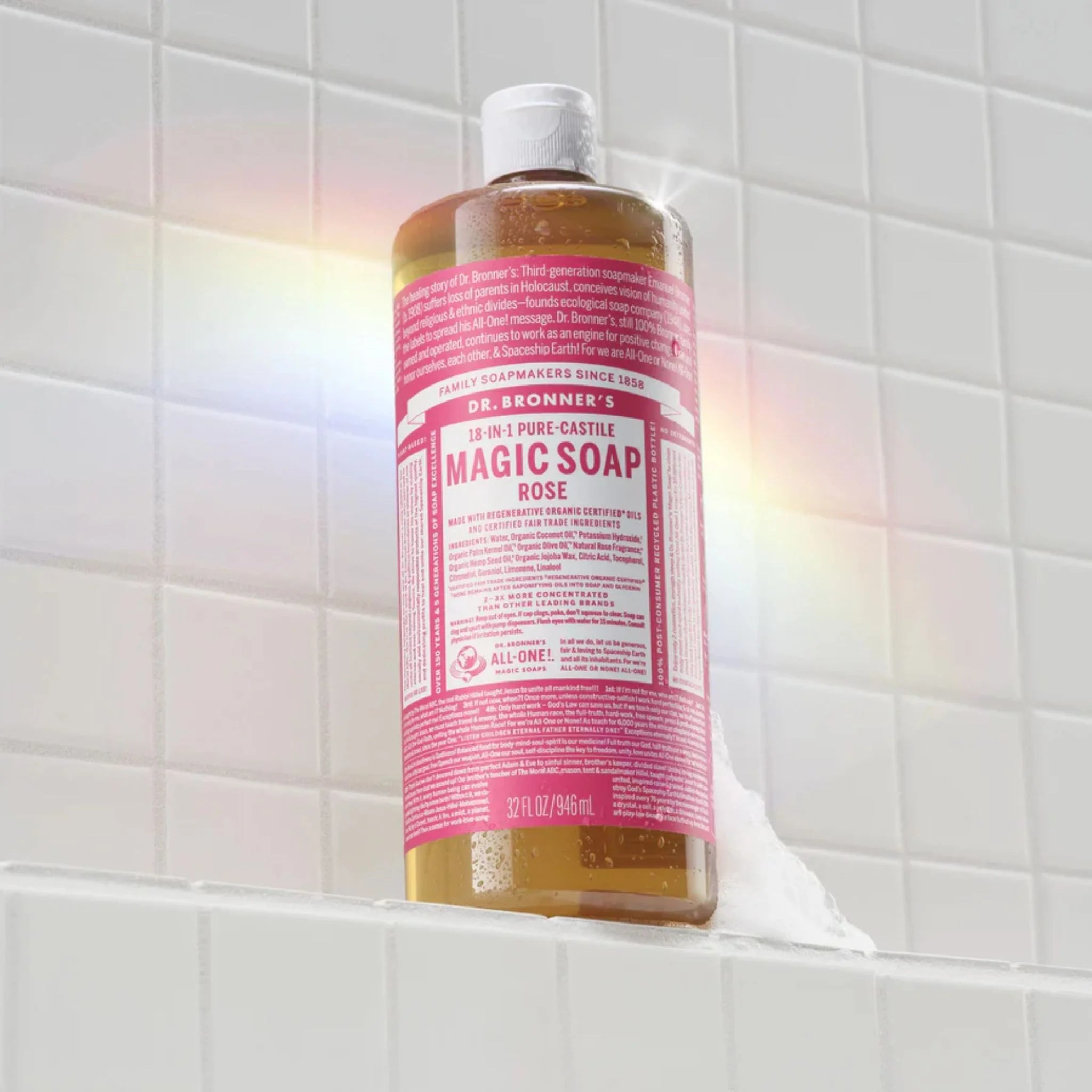 Dr. Bronner's Pure Castile Soap Rose 946ml
