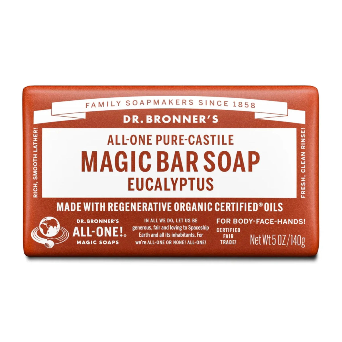 Dr. Bronner's Pure Castile Soap Eucalyptus 140g