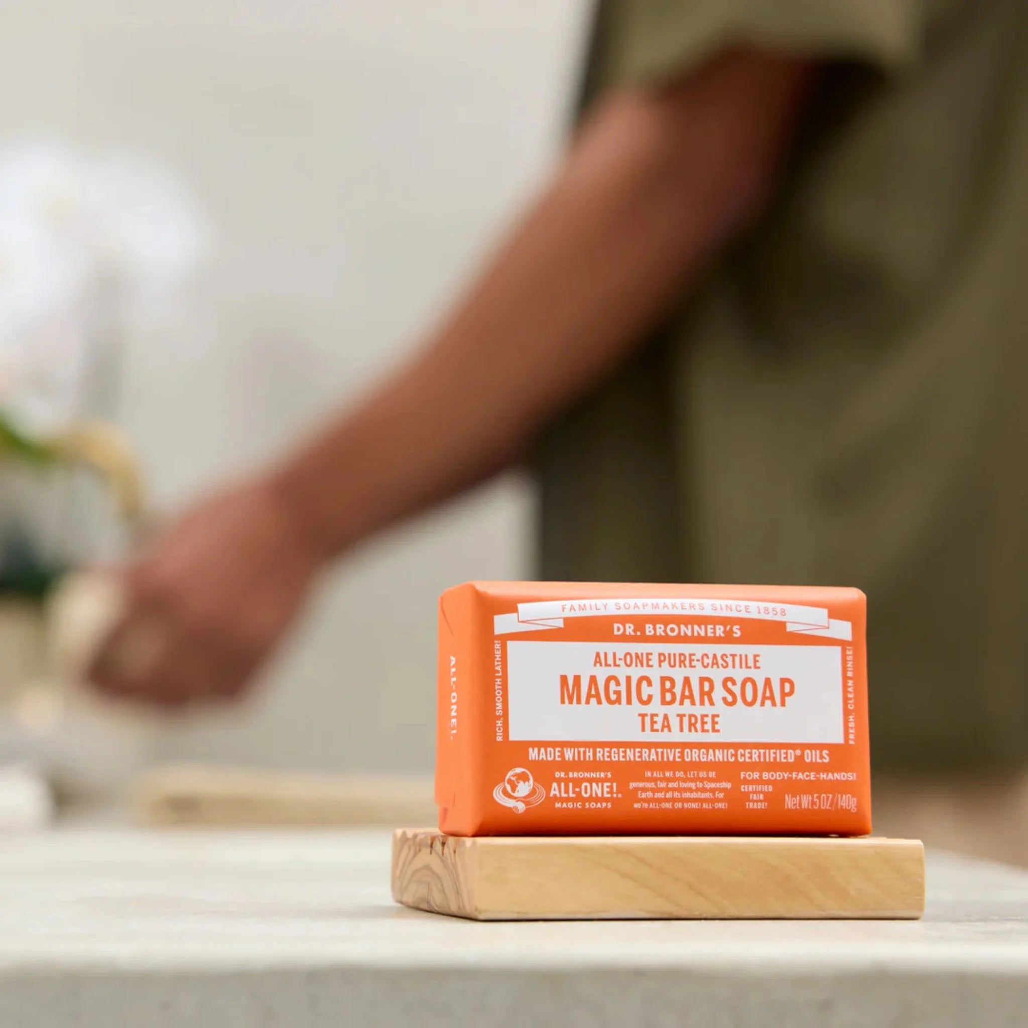 Dr. Bronner's Pure Castille Tea Tree 140g