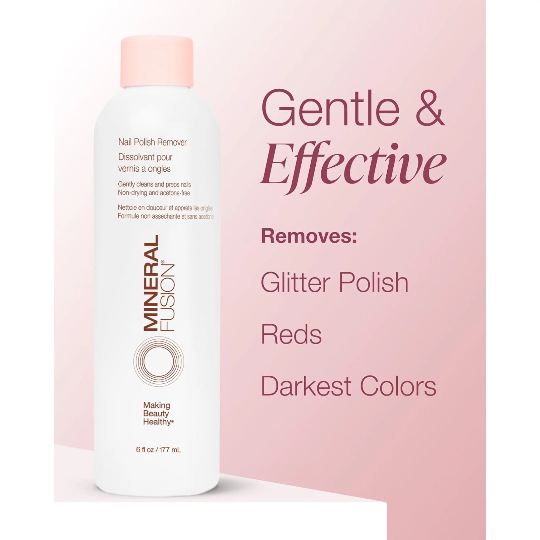 Mineral Fusion Nail Polish Remover 177ml