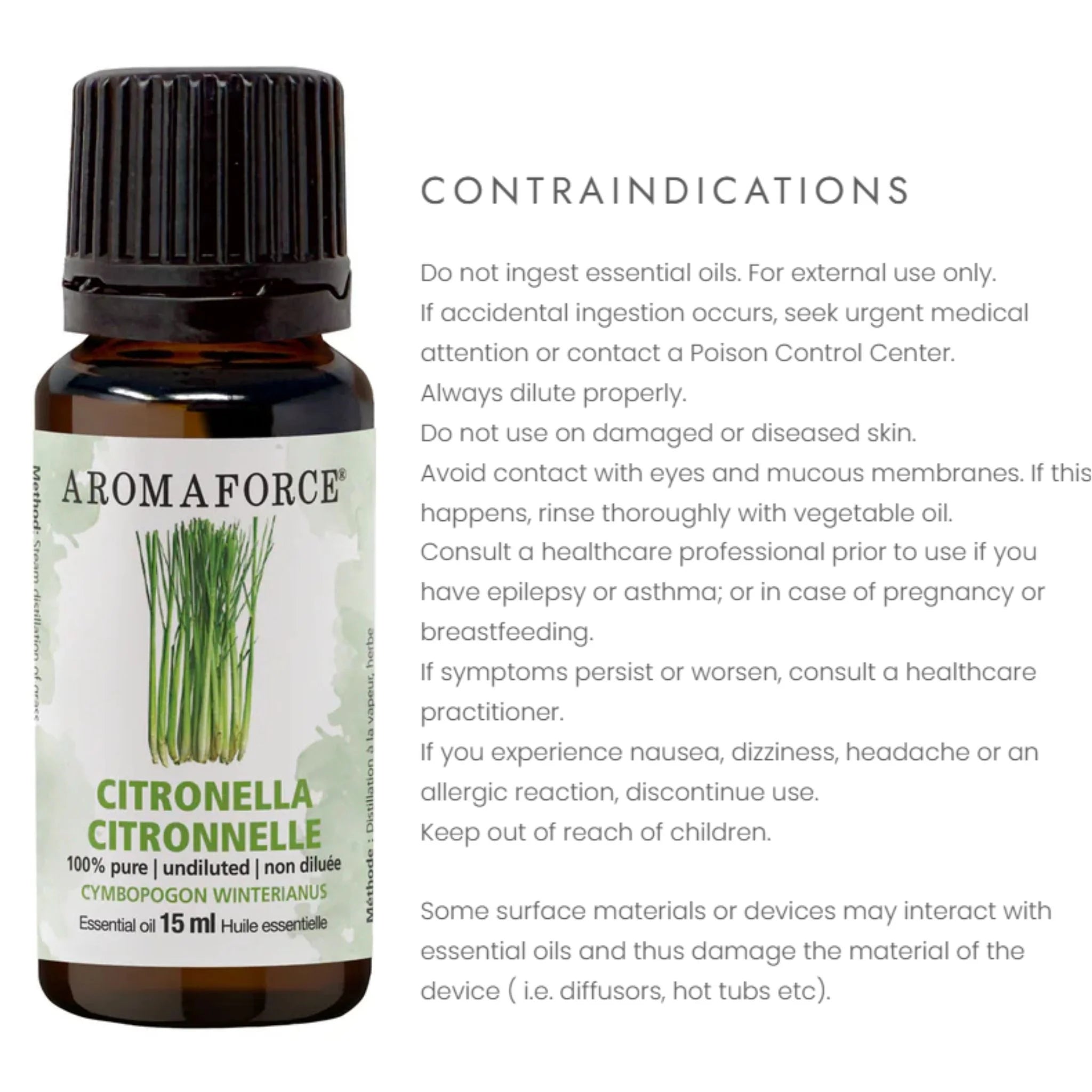 Aromaforce Citronella Essential Oil 15ml