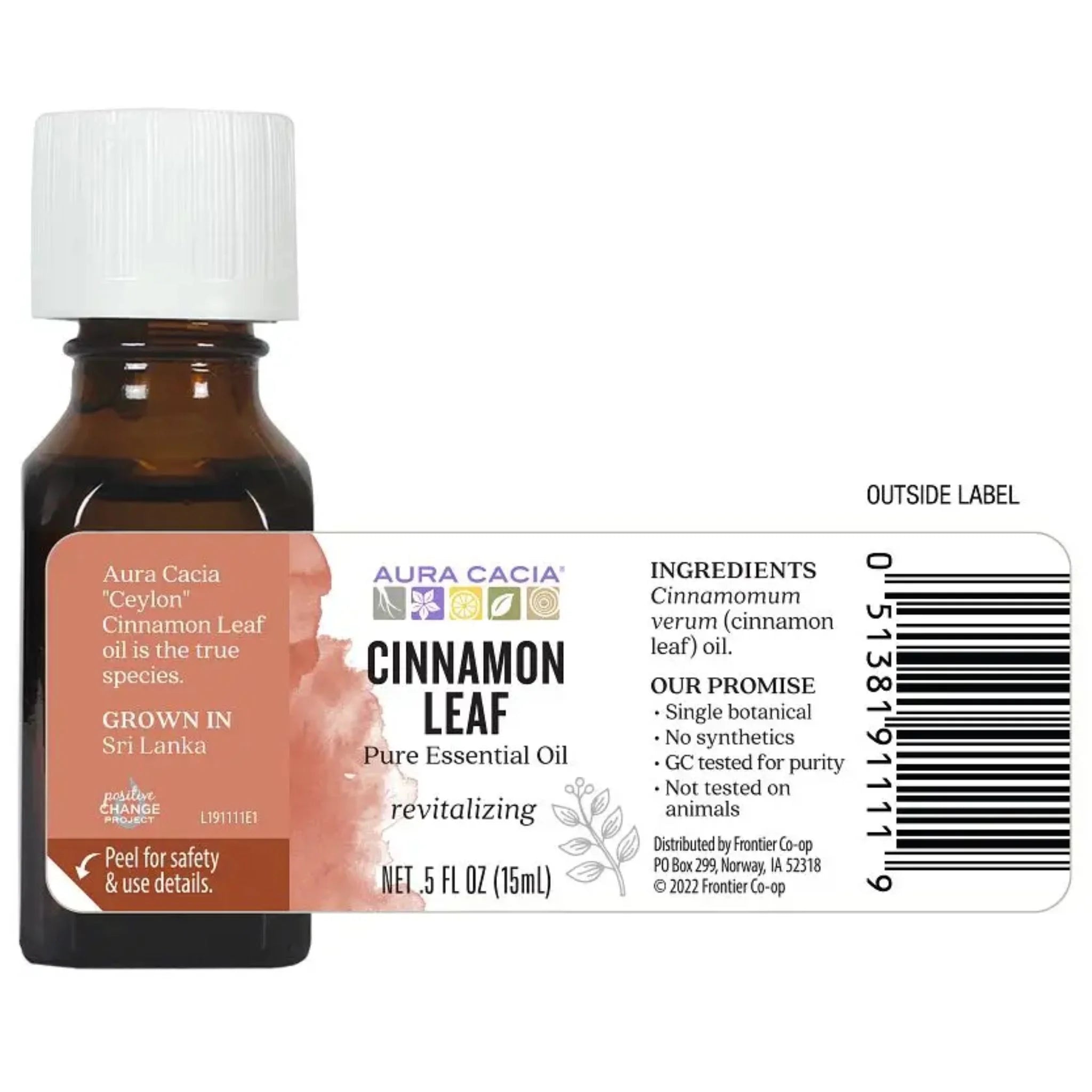 Aura Cacia Cinnamon Leaf Essential Oil 15 ml